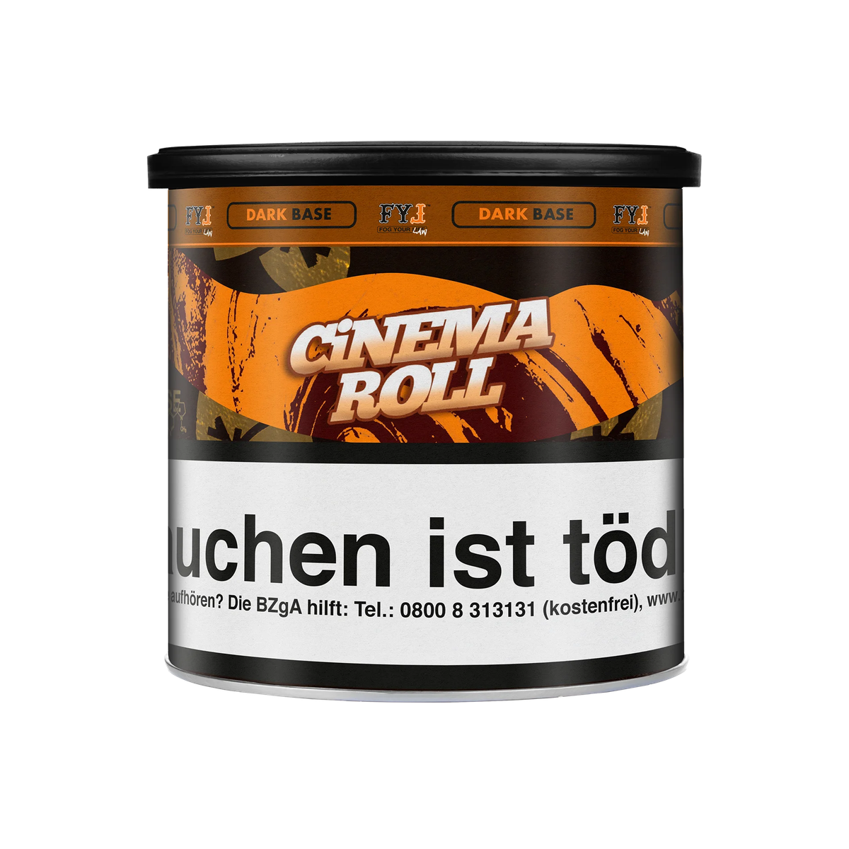 Fog Your Law Dark - Cinema Roll - Schwarzer Peifentabak Dry Base - 65 g1-1-