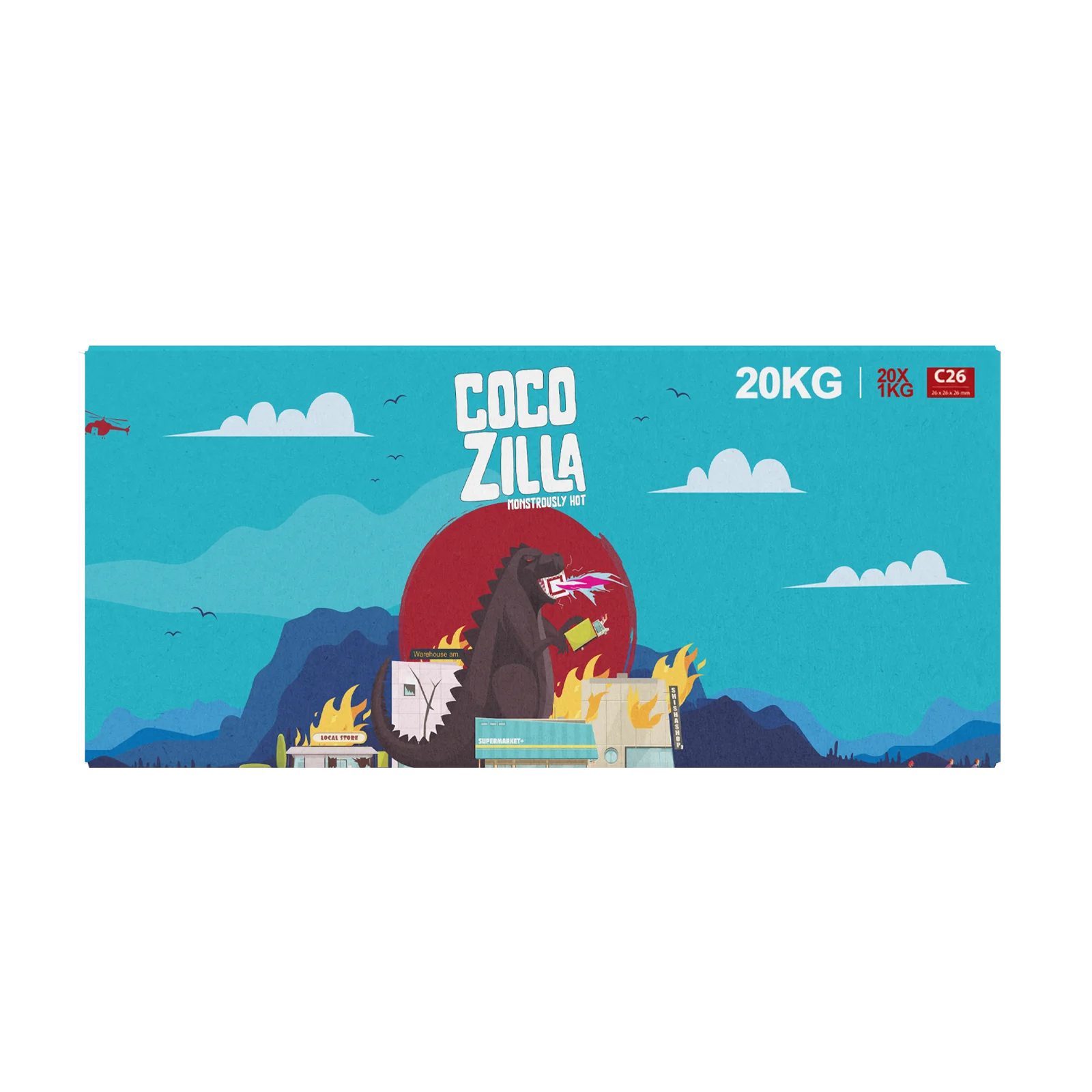 Cocozilla C26 Naturkohle 20 Kg | Shisha Kohle günstig online 2