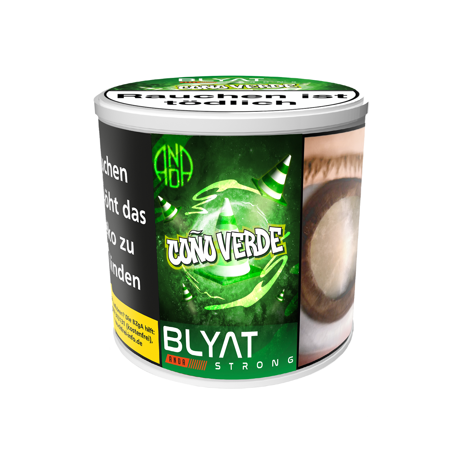 ANDA Blyat Cono Verde Shishatabak 200g - Burley aus Spanien 2
