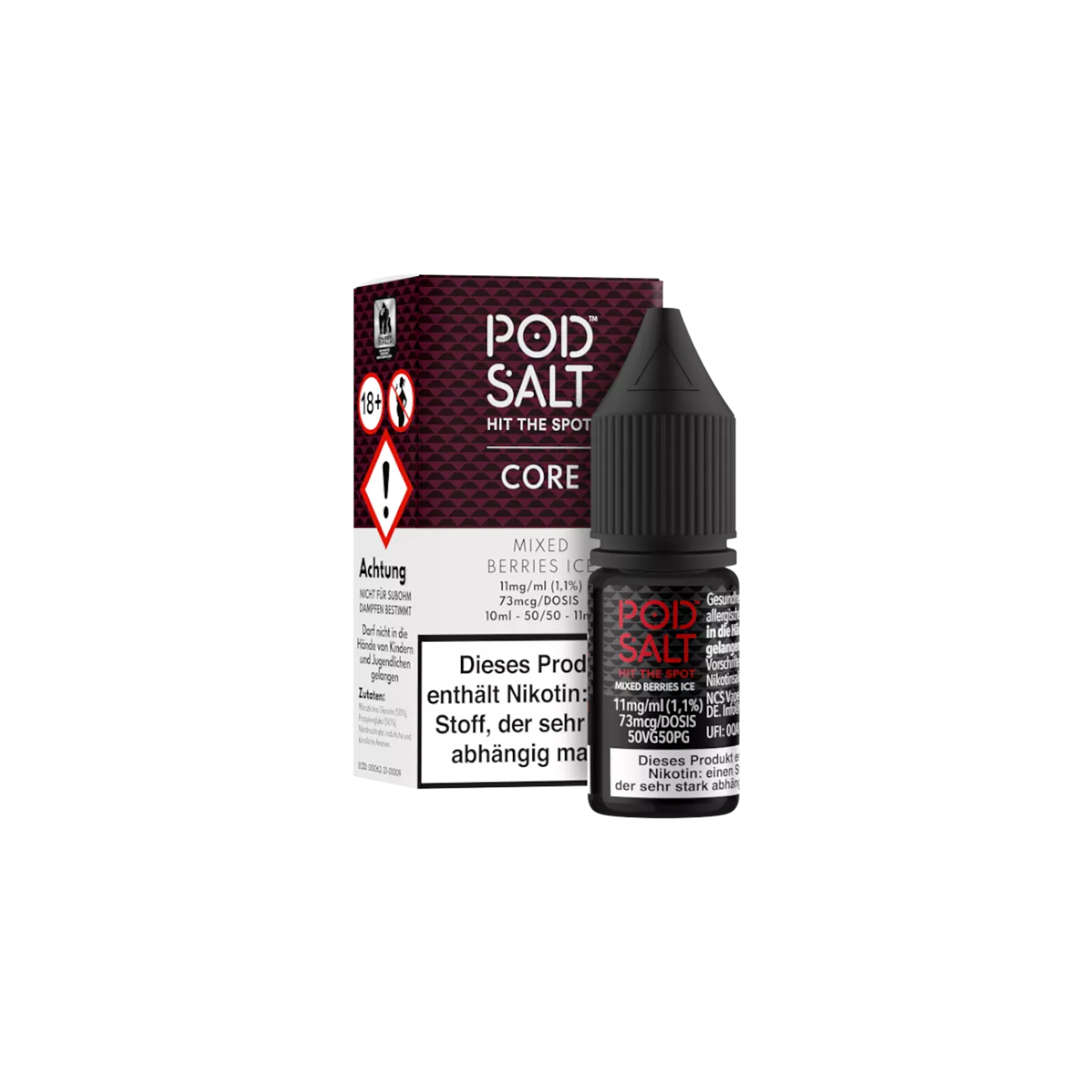 Pod Salt Core - E-Liquid - NicSalt - Mixed Berries Ice - 10 ml - 11 mg