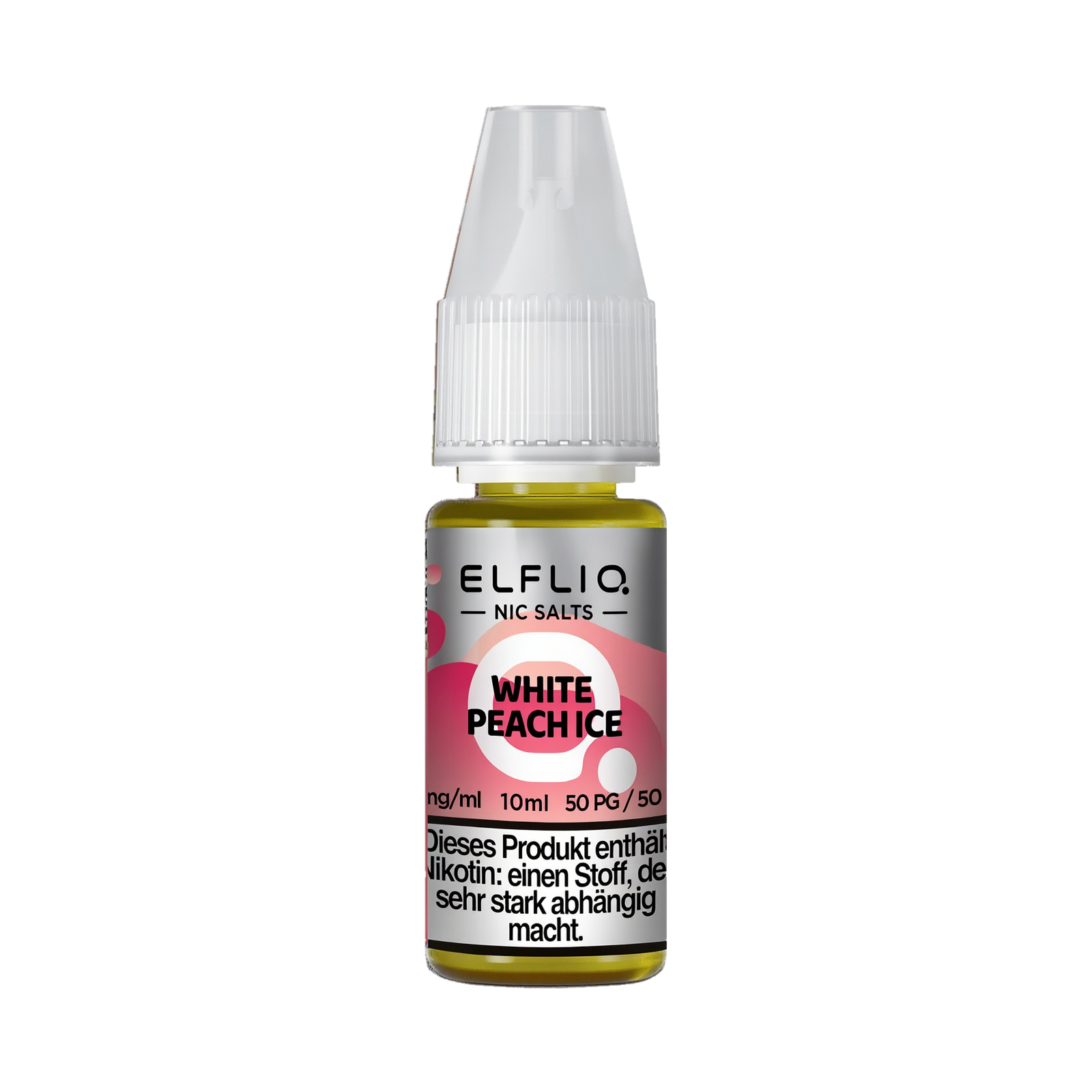 Elf Bar - ElfliQ - E-Liquid - Nicotine Salt - White Peach Ice - 20 mg