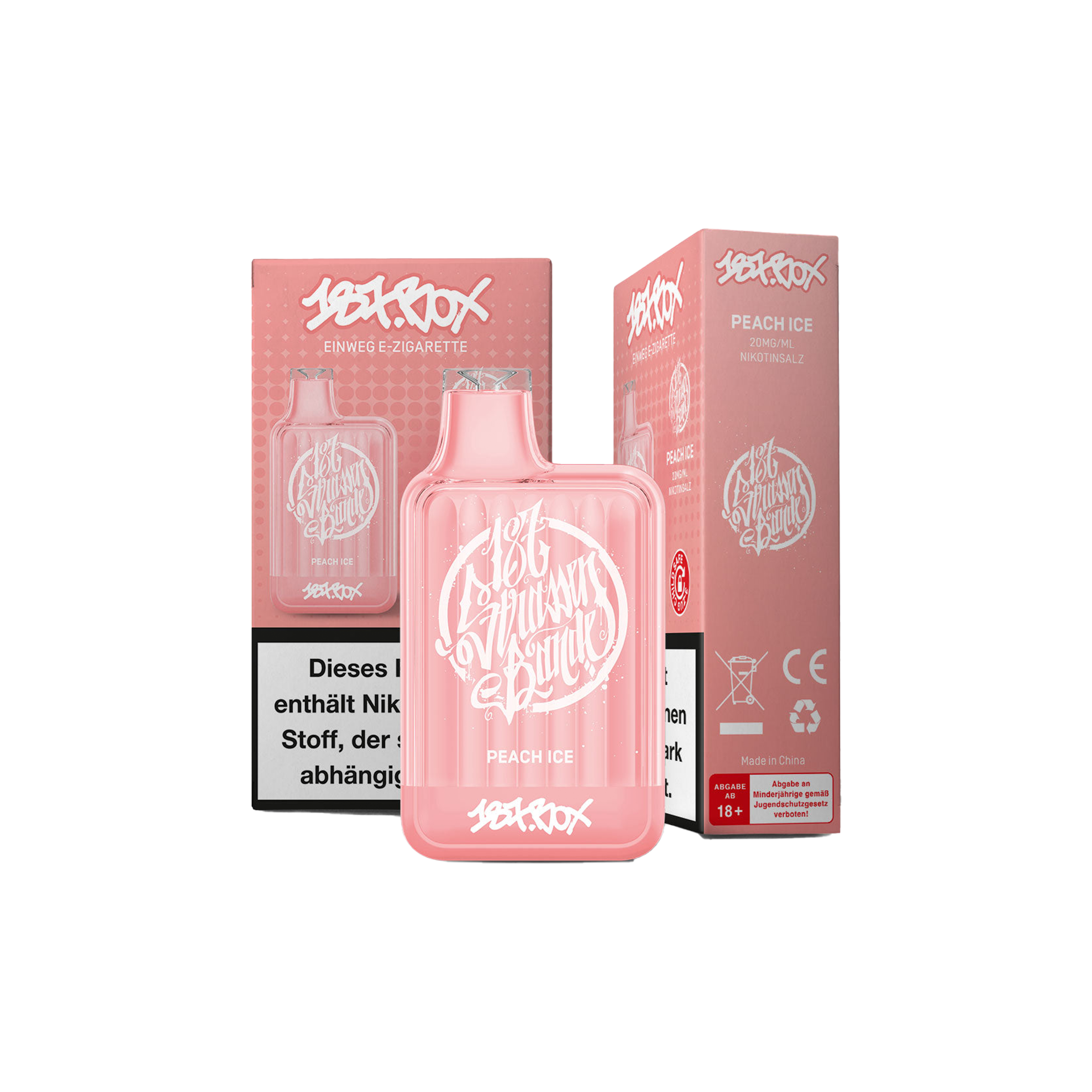 187 Vapestick - Box - Peach Ice - 20 mg | Alle neuen Sorten günstig online kaufen - Hookain E-Shisha Onlineshop