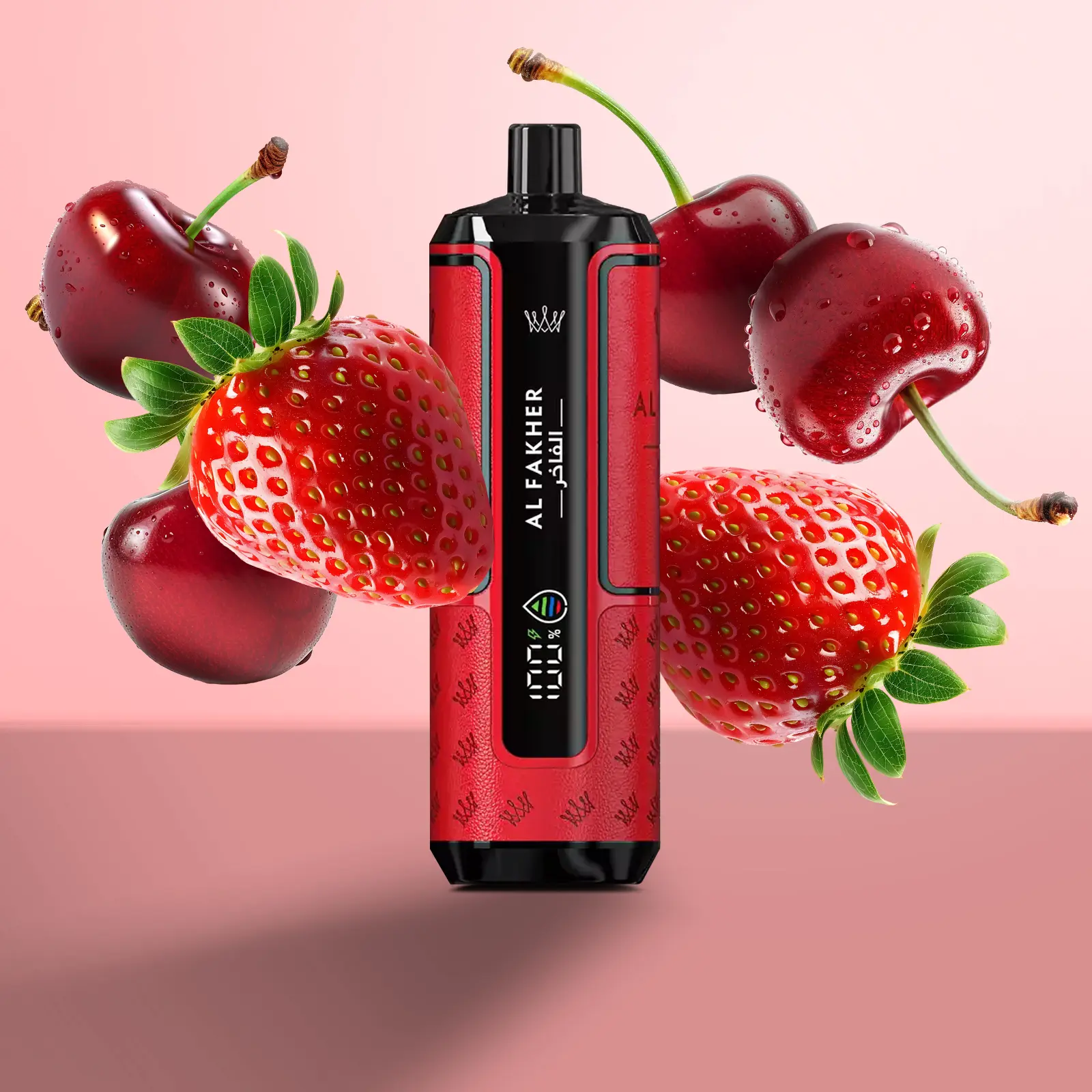 Al Fakher - Crown Bar - Hypermax - 20k - Strawberry Cherry2