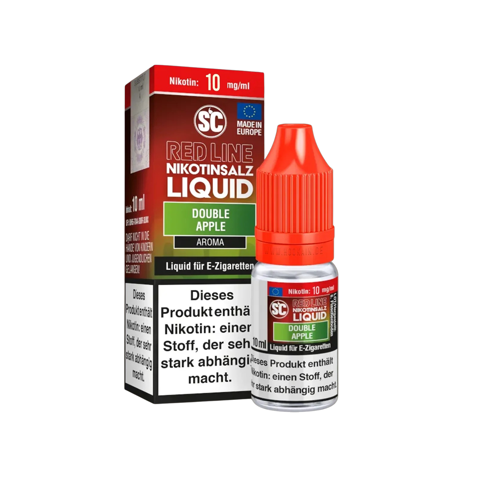SC - E-Liquid - Nikotinsalz - Red Line - Double Apple - 10 ml - 10 mg 1