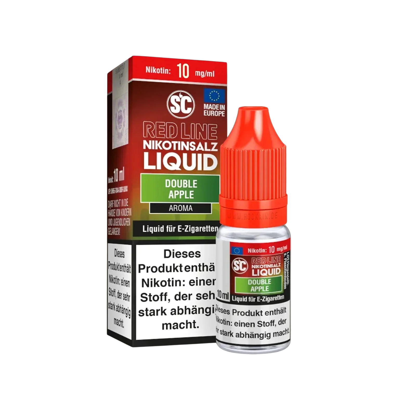SC - E-Liquid - Nikotinsalz - Red Line - Double Apple - 10 ml - 10 mg 1