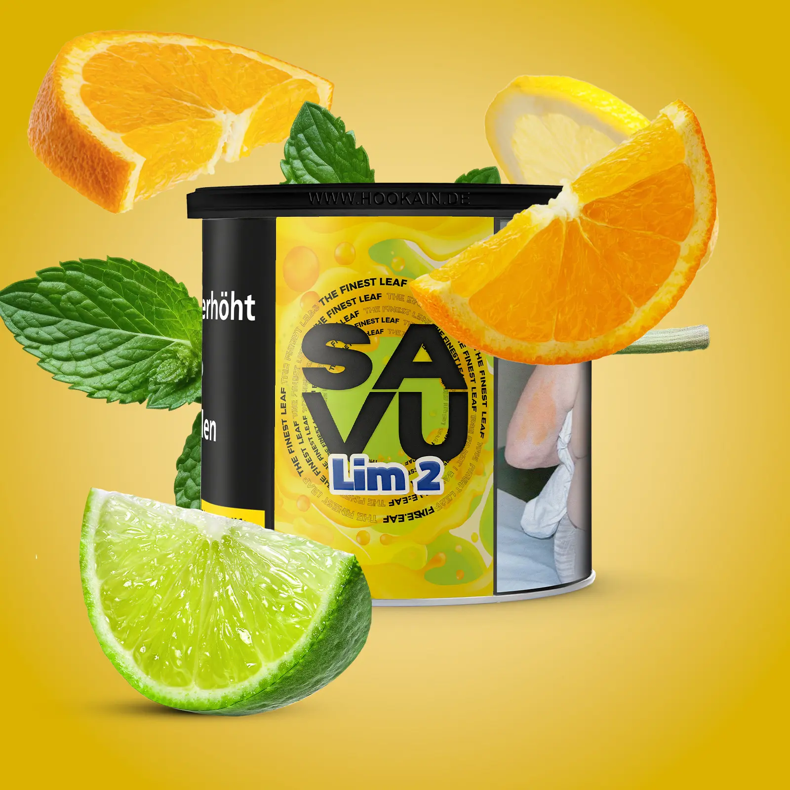 Savu Lim 2 200 g Shisha Tabak – Citrus & Minze 1