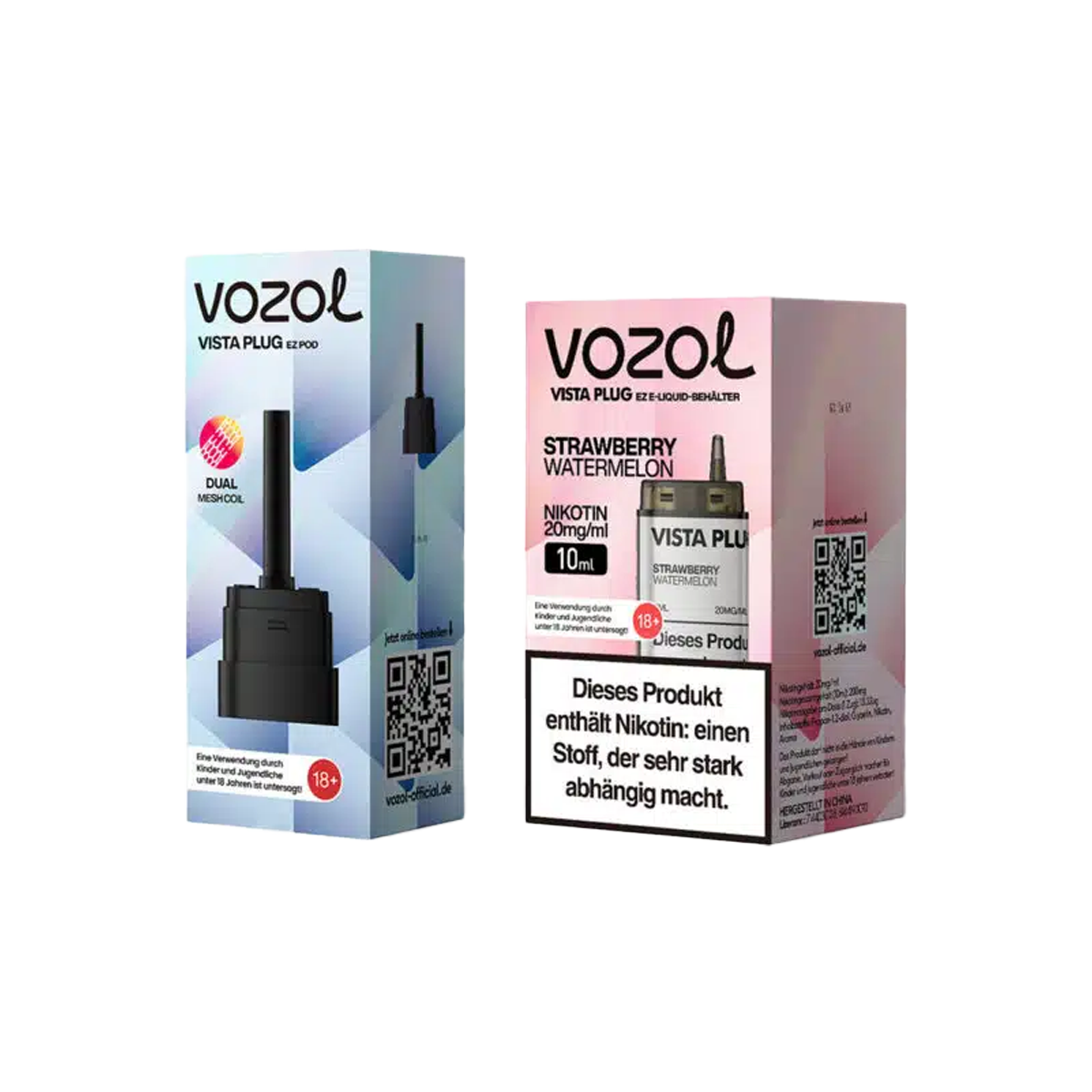 Vozol - Vista Plug Set - EZ Pod - Strawberry Watermelon + Empty Pod