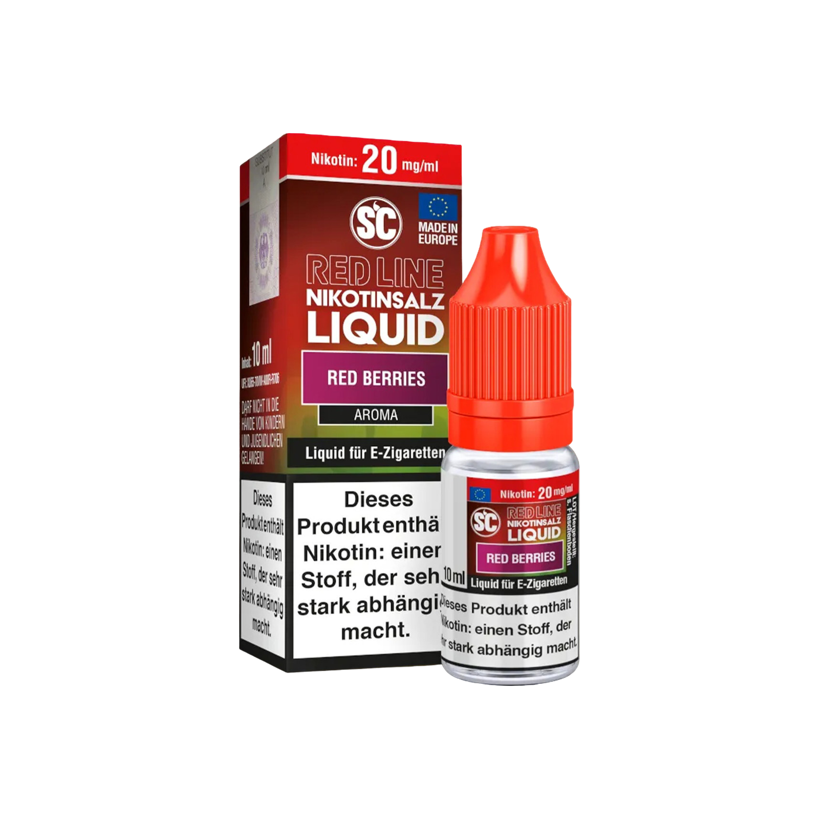 SC - E-Liquid - Nicotine Salt - Red Line - Red Berries - 10 ml - 20 mg