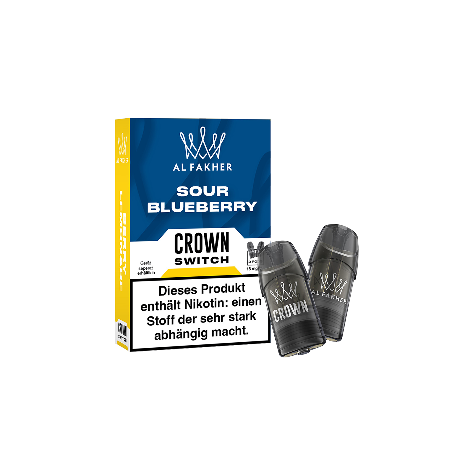 Al Fakher - Crown Switch - Prefilled Pods - 2 pcs. - Sour Blueberry1