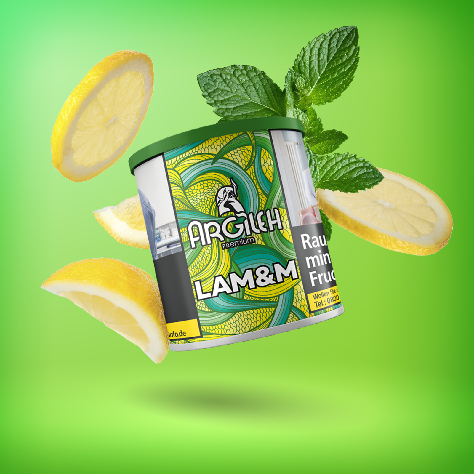 Argileh - Laymon Mnt - 200 g -1 Argileh - Laymon Mnt - 200 g -1