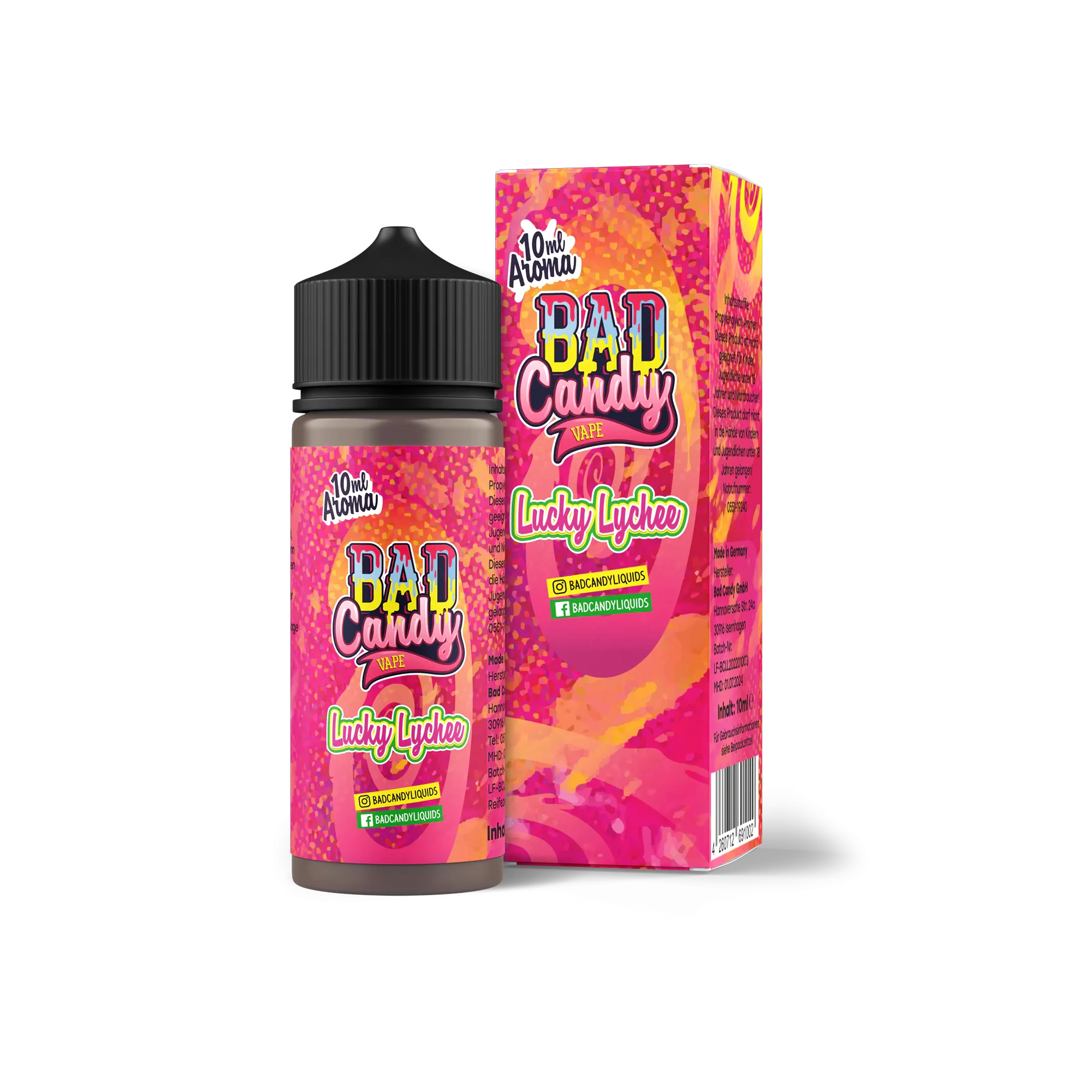 Bad Candy Aroma Longfill Lucky Lychee mit 10 ml Inhalt günstig bestellen 1