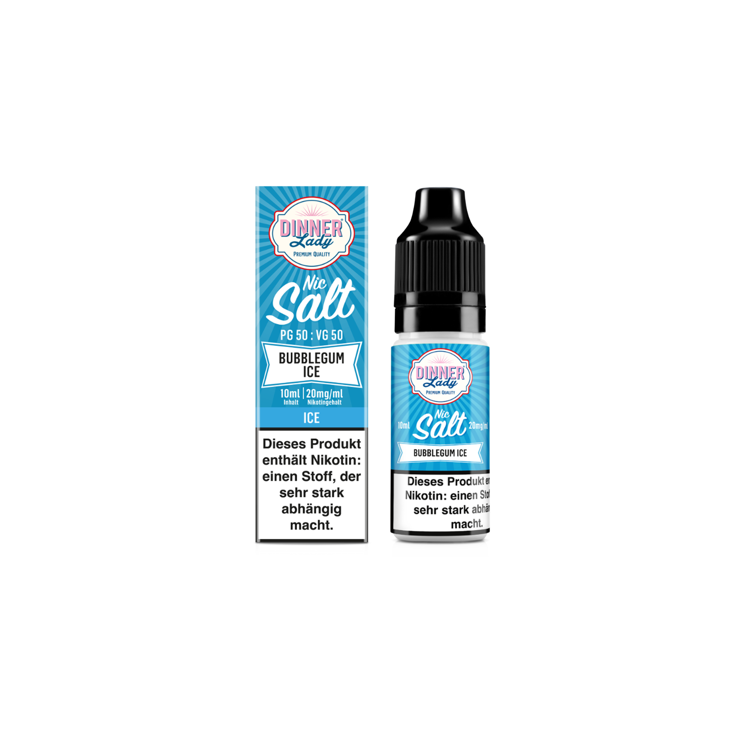 Dinner Lady - E-Liquid - Nikotinsalz - Bubblegum Ice  - 10 ml - 20 mg