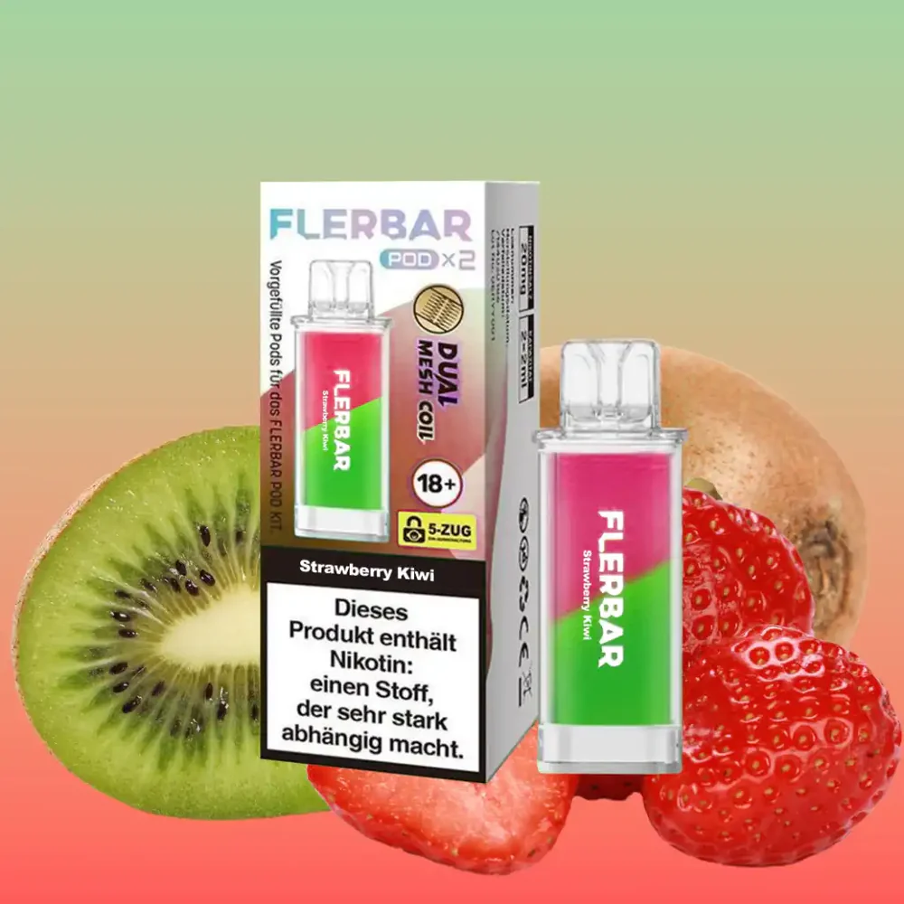 Flerbar - Prefilled Pod - Strawberry Kiwi 1