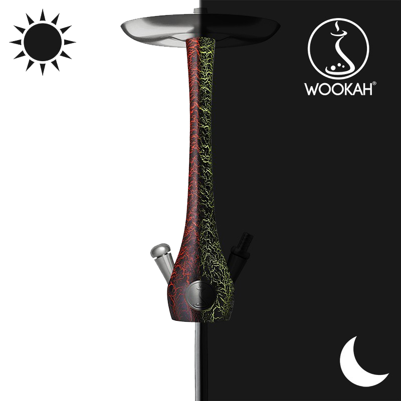 Wookah Set: Lumi Red Body & Starry Night Bowl 2 Wookah Set: Lumi Red Body & Starry Night Bowl 2