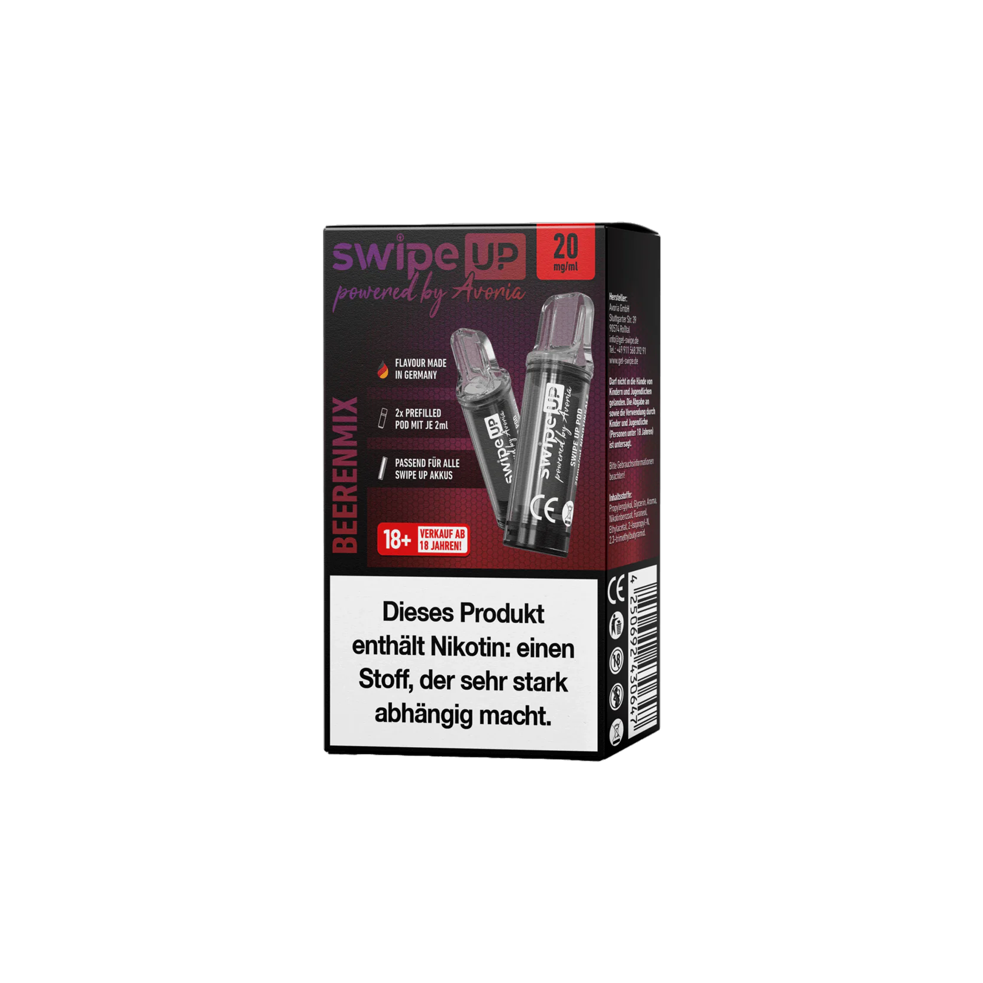 Swipe Up E-Liquid Prefilled Pods Beerenmix von Avoria kaufen 2