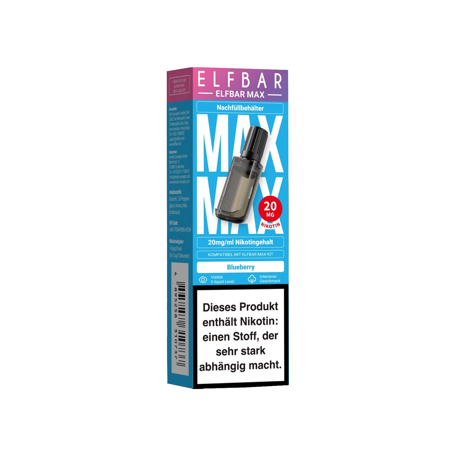 Elf Bar - Max - Pod - Blueberry - 20 mg  2