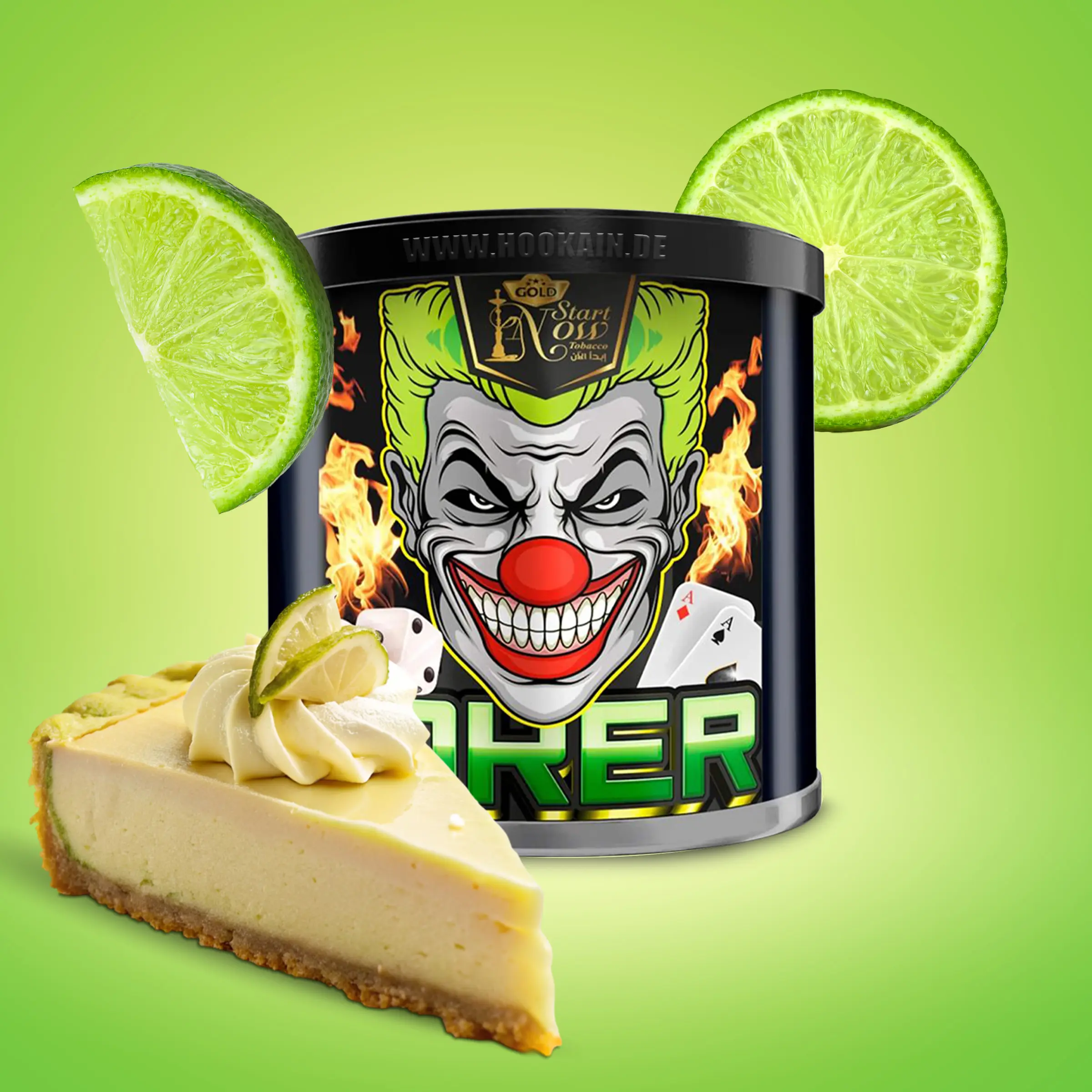 Start Now Joker Shishatabak 200g – Käsekuchen & Limette 1