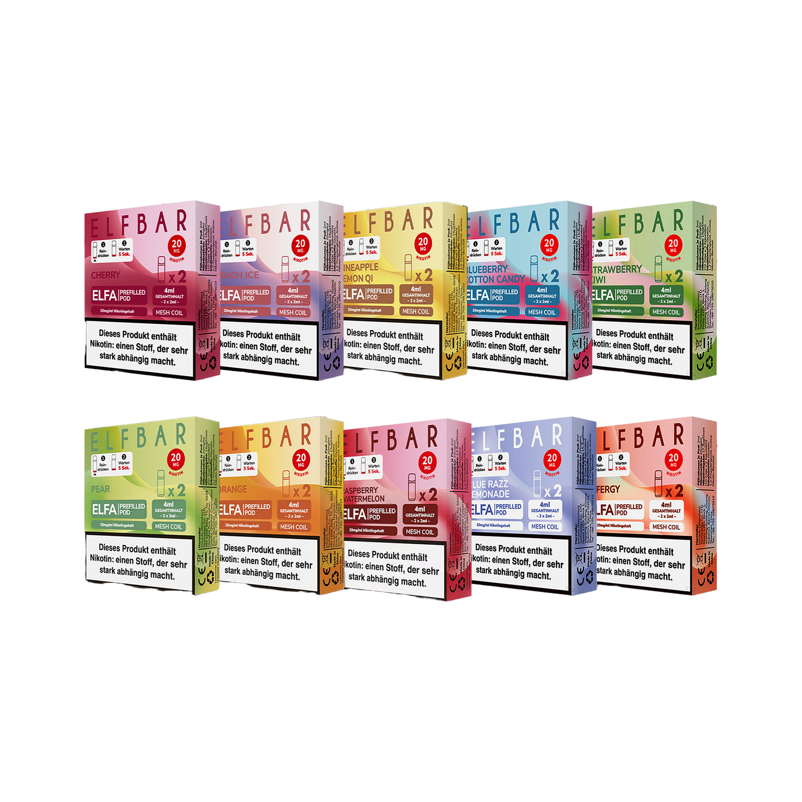 Bundle - Elfbar Elfa Prefilled Pod 10 Stk. g&uuml;nstig kaufen 1