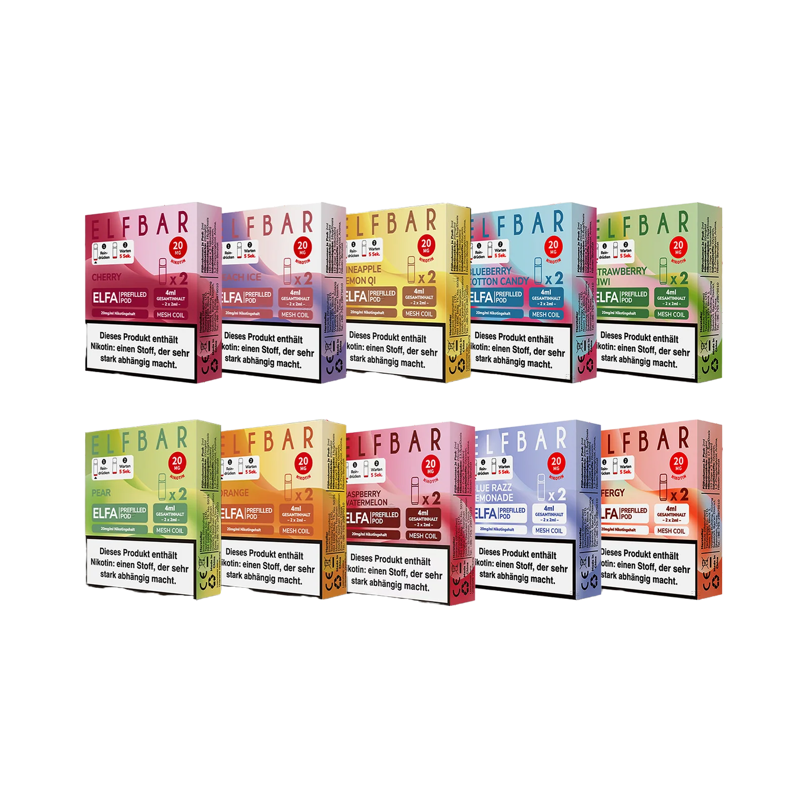 Bundle - Elfbar Elfa Prefilled Pod 10 Stk. g&uuml;nstig kaufen 1