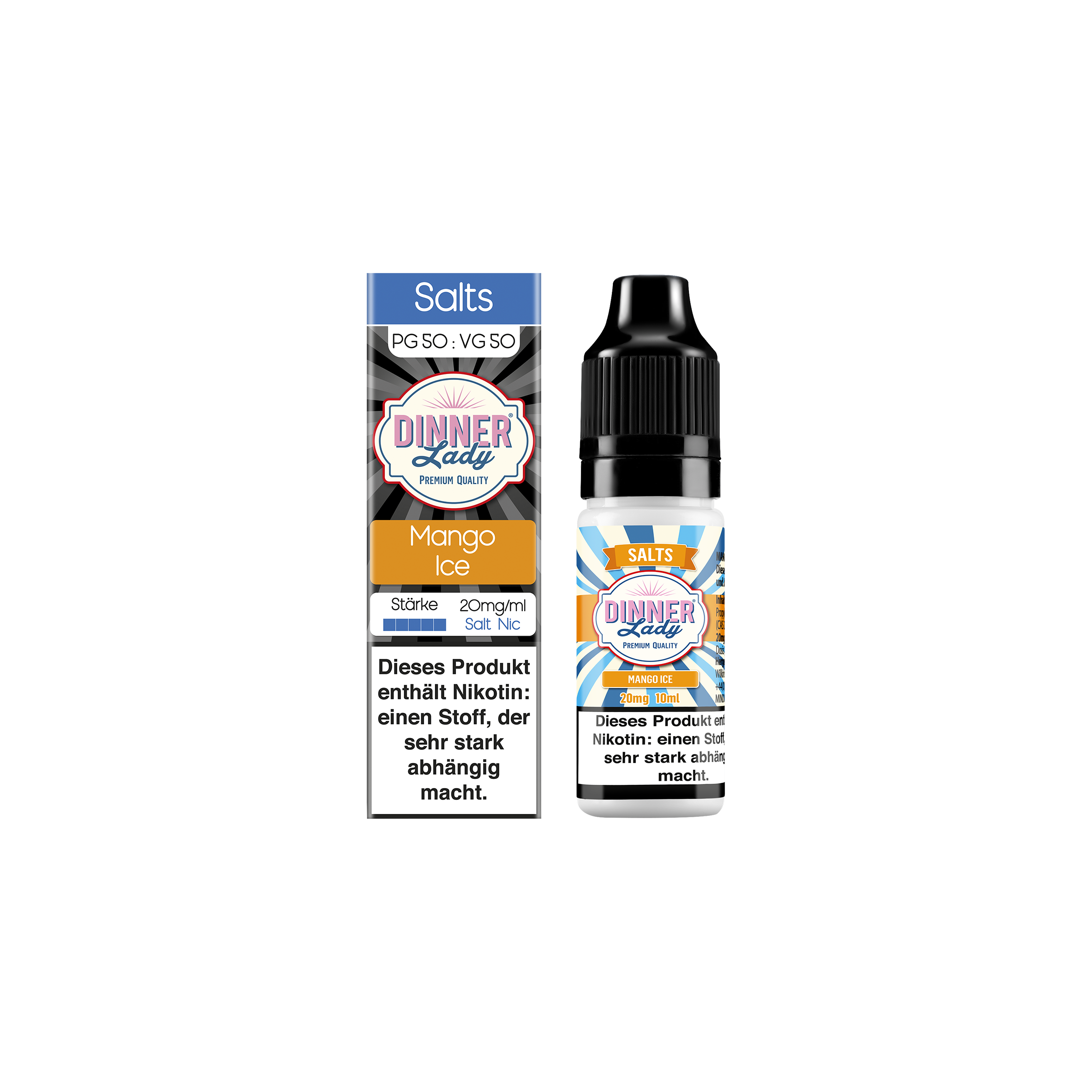 Dinner Lady - E-Liquid - Nikotinsalz - Mango Ice - 10 ml - 20 mg