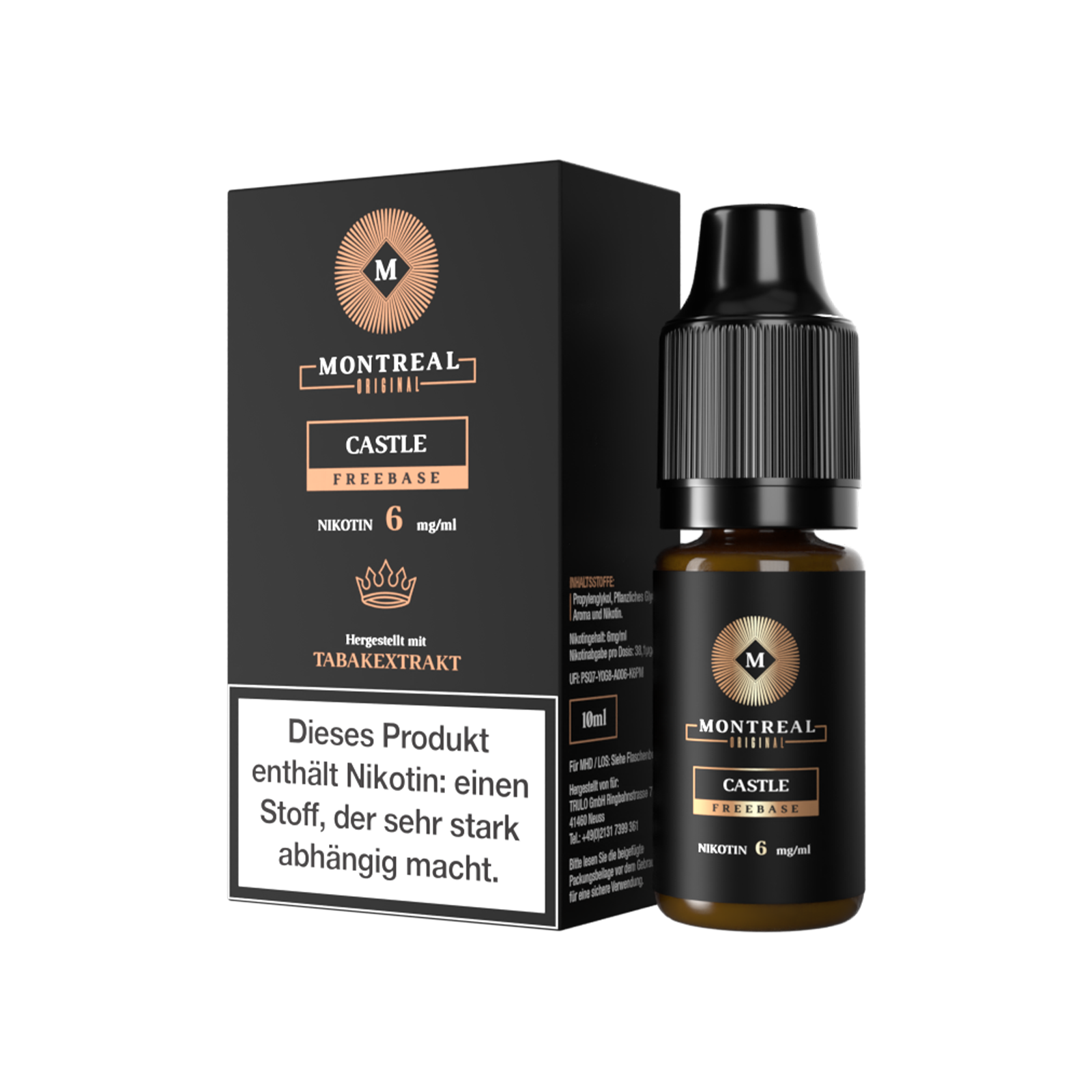 Montreal - Nikotinsalz Liquid - Castle - 10 ml - 12 mg 1