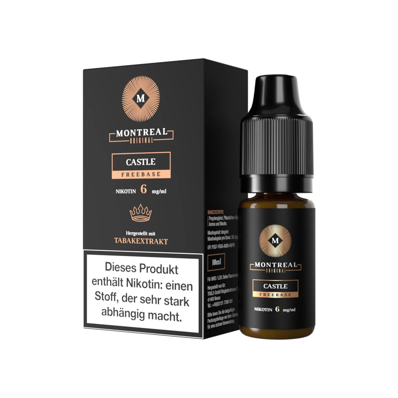 Montreal - Nikotinsalz Liquid - Castle - 10 ml - 12 mg 1