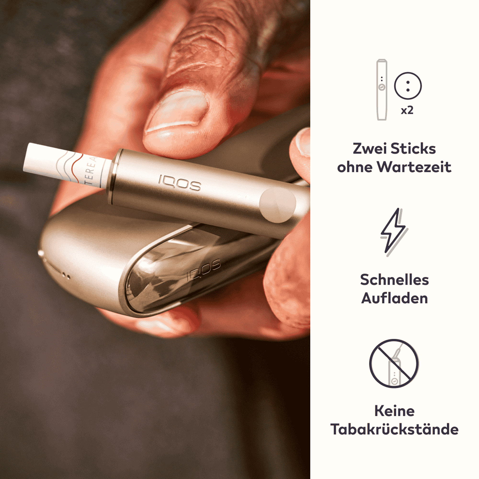 IQOS ILUMA Tabakerhitzer Pebble Beige kaufen | Bis zu 40 TEREA Sticks gratis 2 IQOS ILUMA Tabakerhitzer Pebble Beige kaufen | Bis zu 40 TEREA Sticks gratis 2
