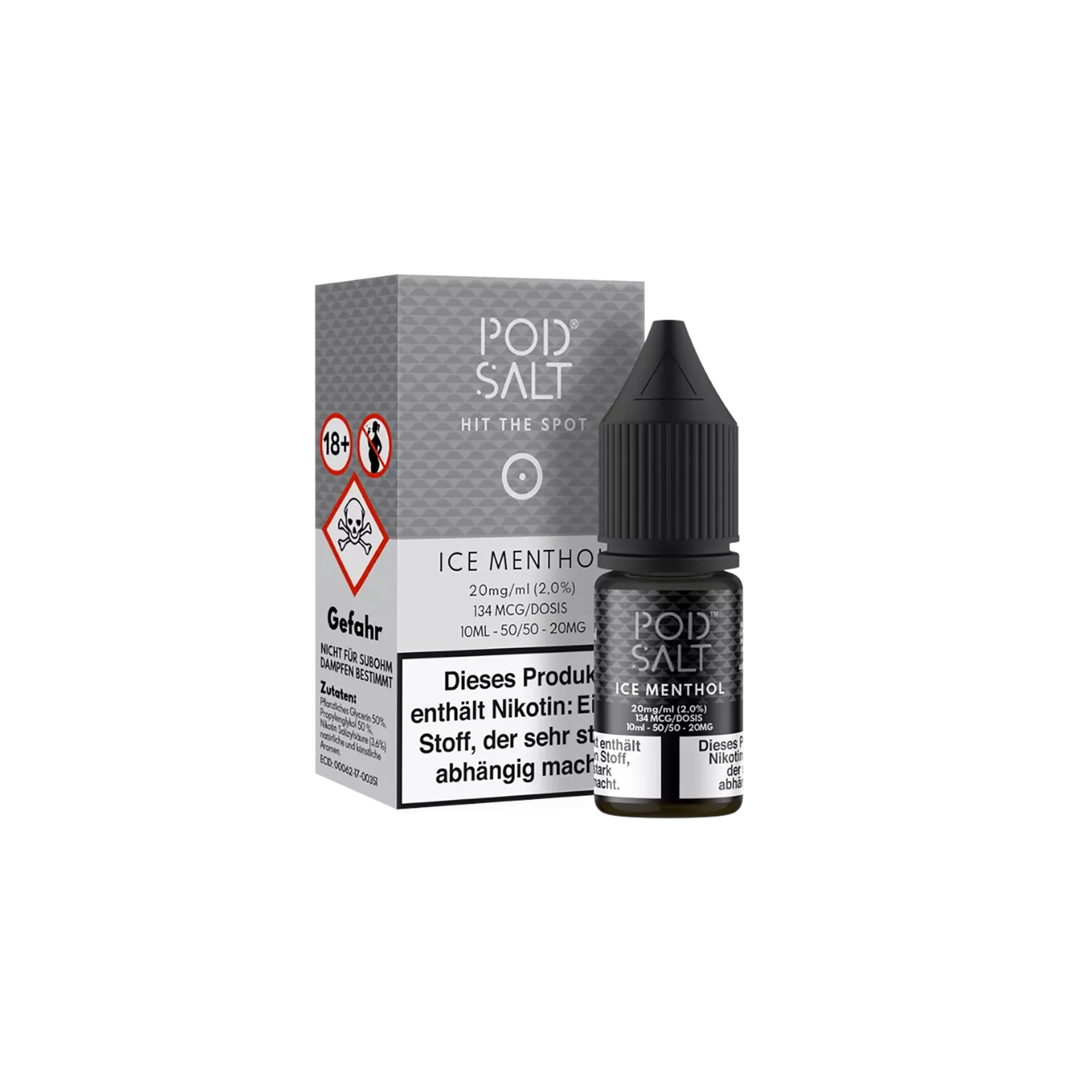 Pod Salt Liquid Ice Menthol 10ml 20mg  Nikotinsalz