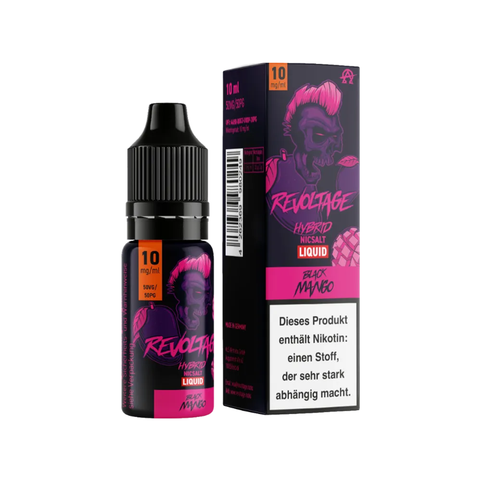 Revoltage - E-Liquid - Nikotinsalz - Black Mango - 10 ml - 10 mg 2