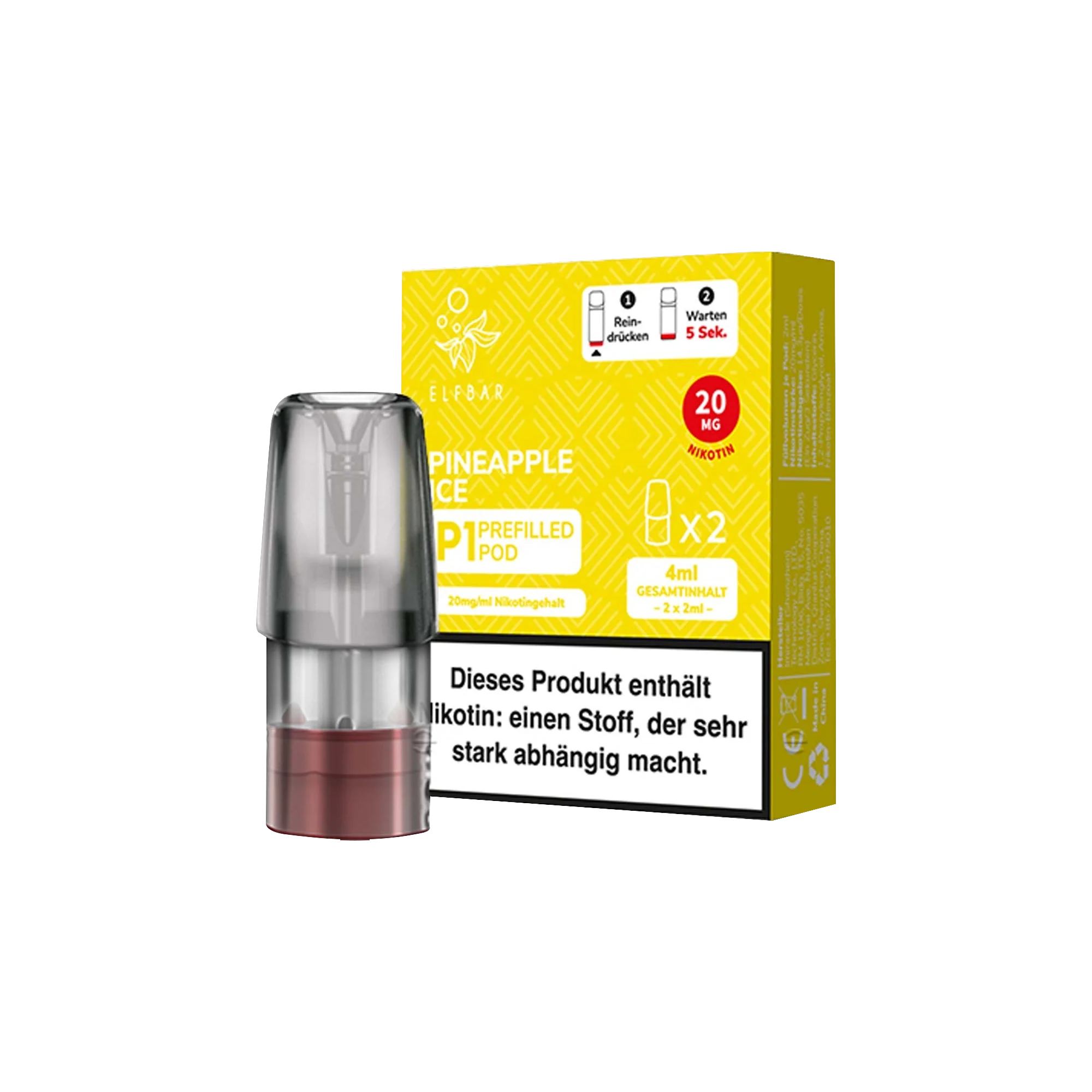 Elf Bar Mate 500 P1 Pineapple Ice Pod | Online bestellen 2