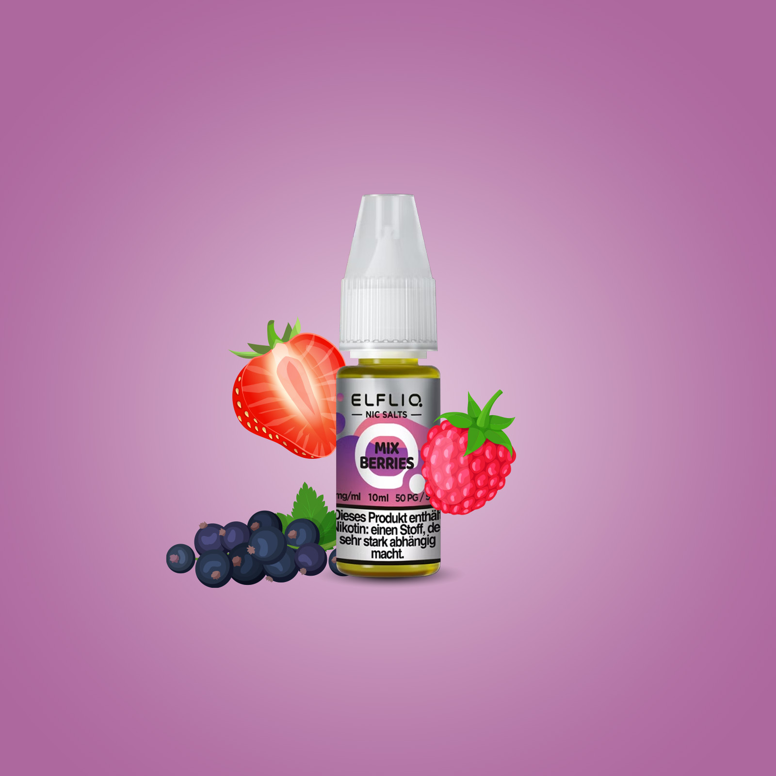 Elf Bar - ElfliQ - E-Liquid - Nikotinsalz - Mix Berries - 10 mg 1