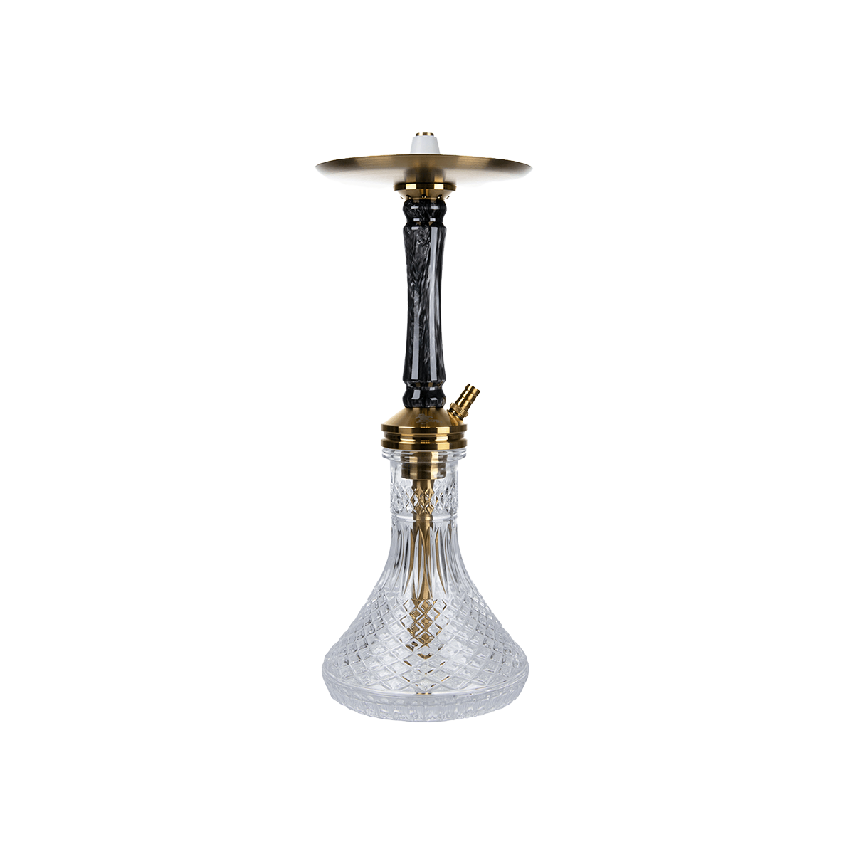 Jookah Edelstahl Shisha - Straight Flush - Gold/Black