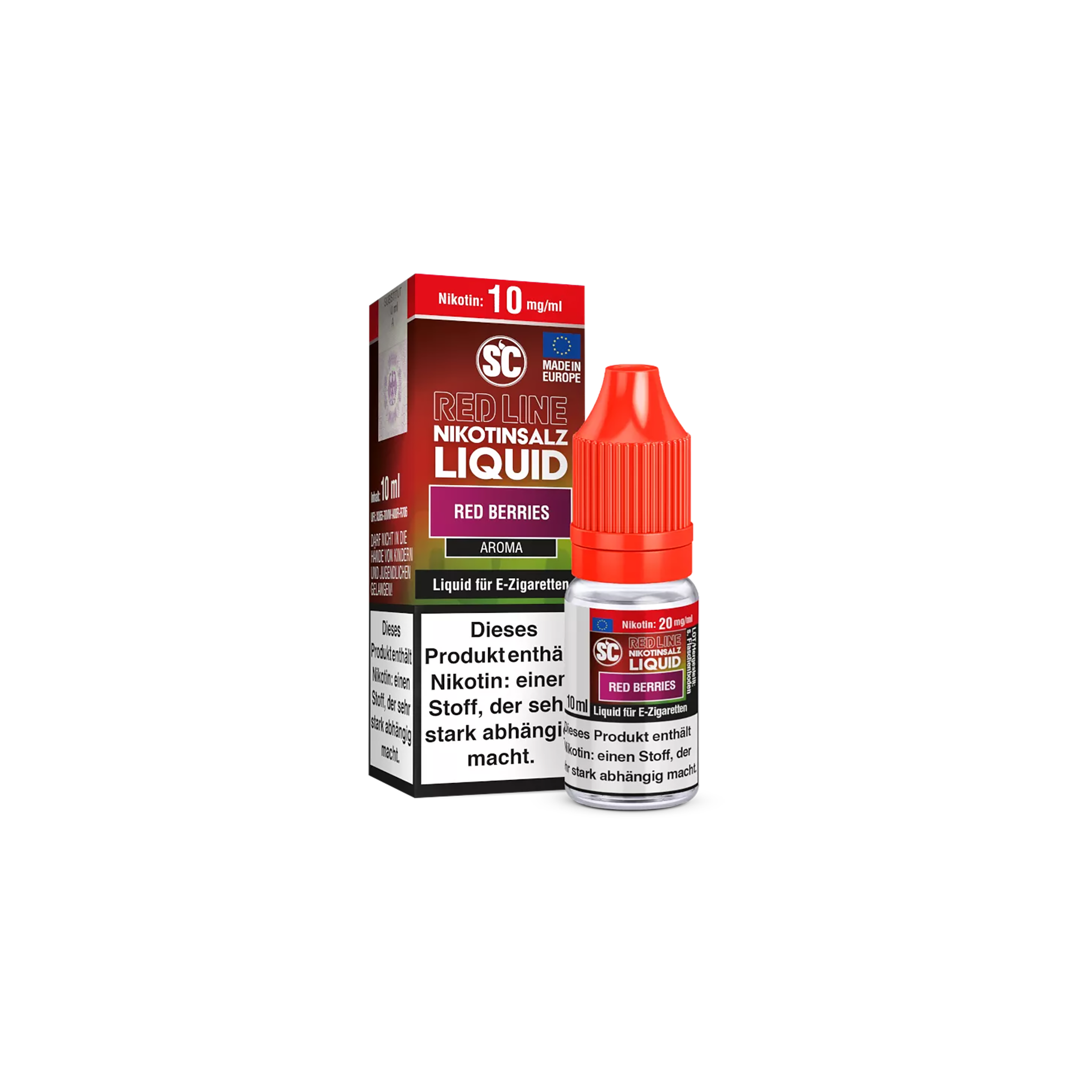 SC - E-Liquid - NicSalt - Red Line - Red Berries - 10 ml - 10 mg