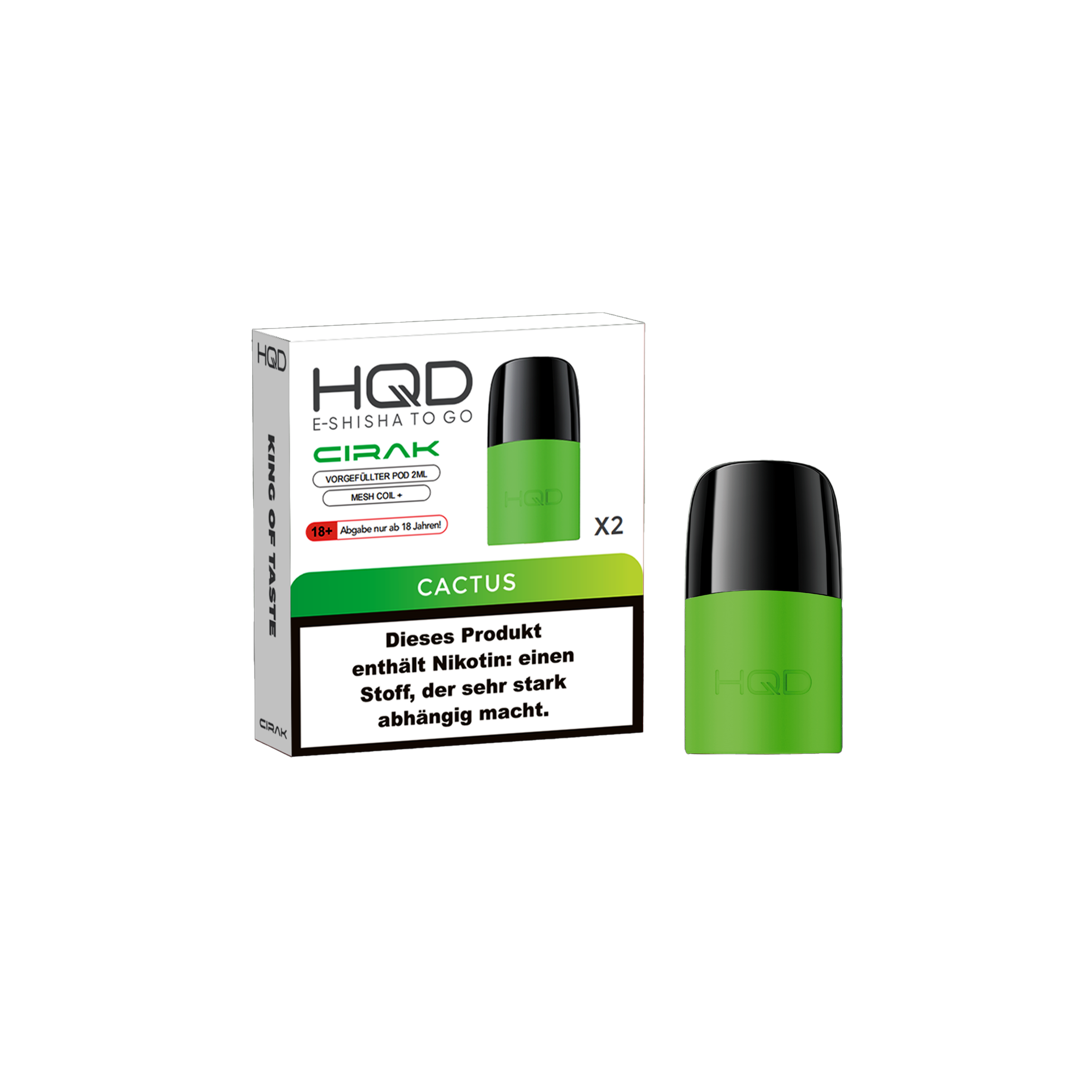 HQD - Cirak - Prefilled Pod - Cactus | E-Liquid Vape Sorten g&uuml;nstig kaufen2