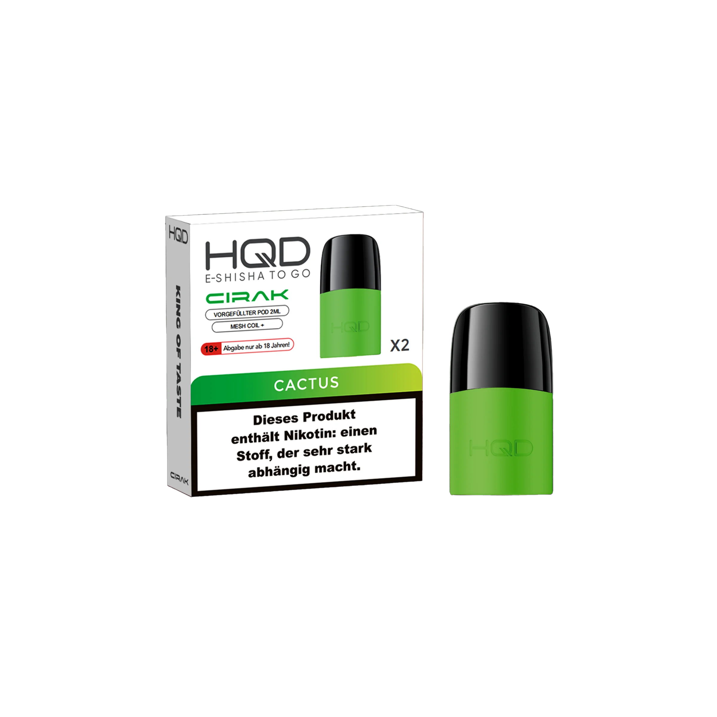 HQD - Cirak - Prefilled Pod - Cactus | E-Liquid Vape Sorten g&uuml;nstig kaufen2