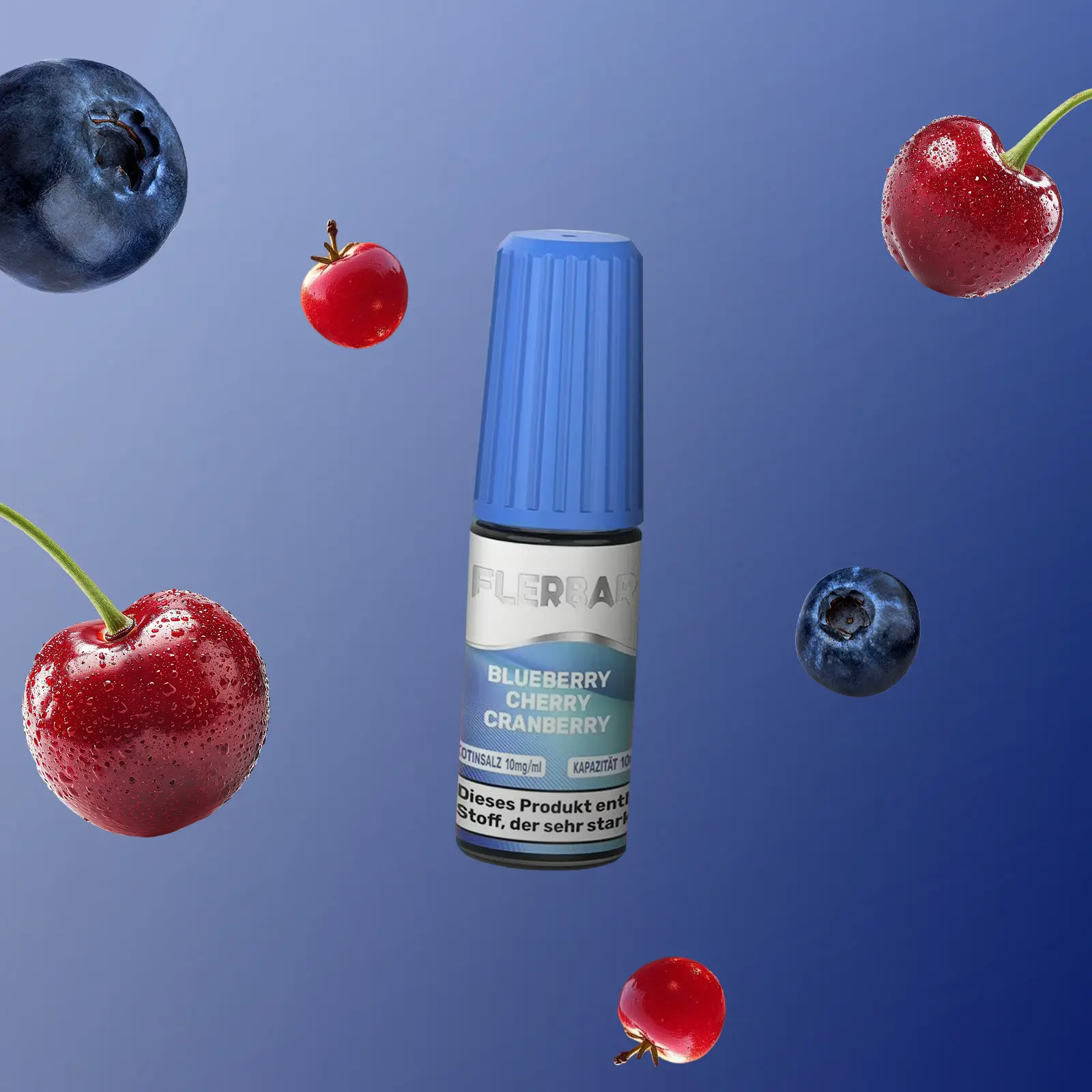 Flerbar - E-Liquid - Nikotinsalz - Blueberry Cherry Cranberry - 10ml - 10 mg 1