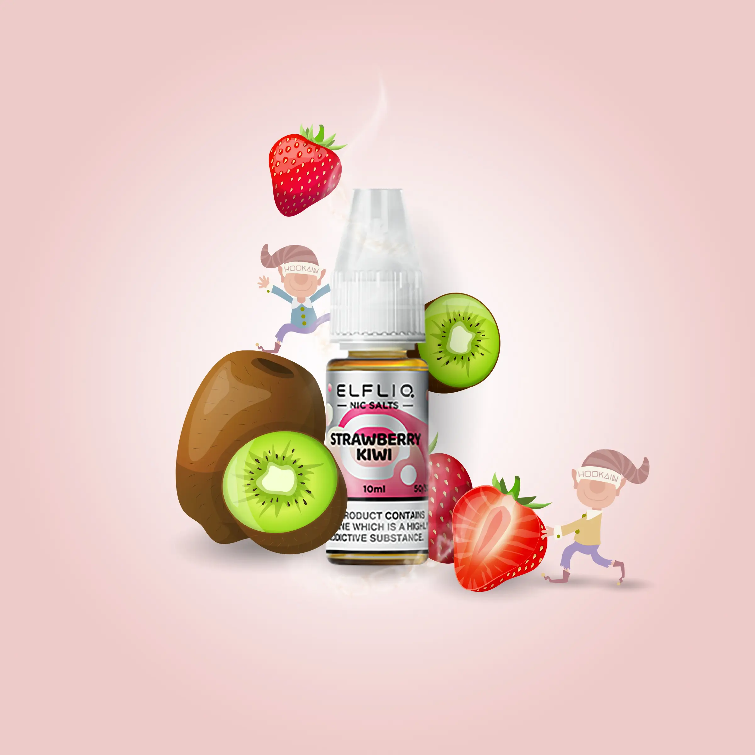 ElfliQ - Strawberry Kiwi - 10 mg | E-Zigaretten Liquid von Elf Bar kaufen1