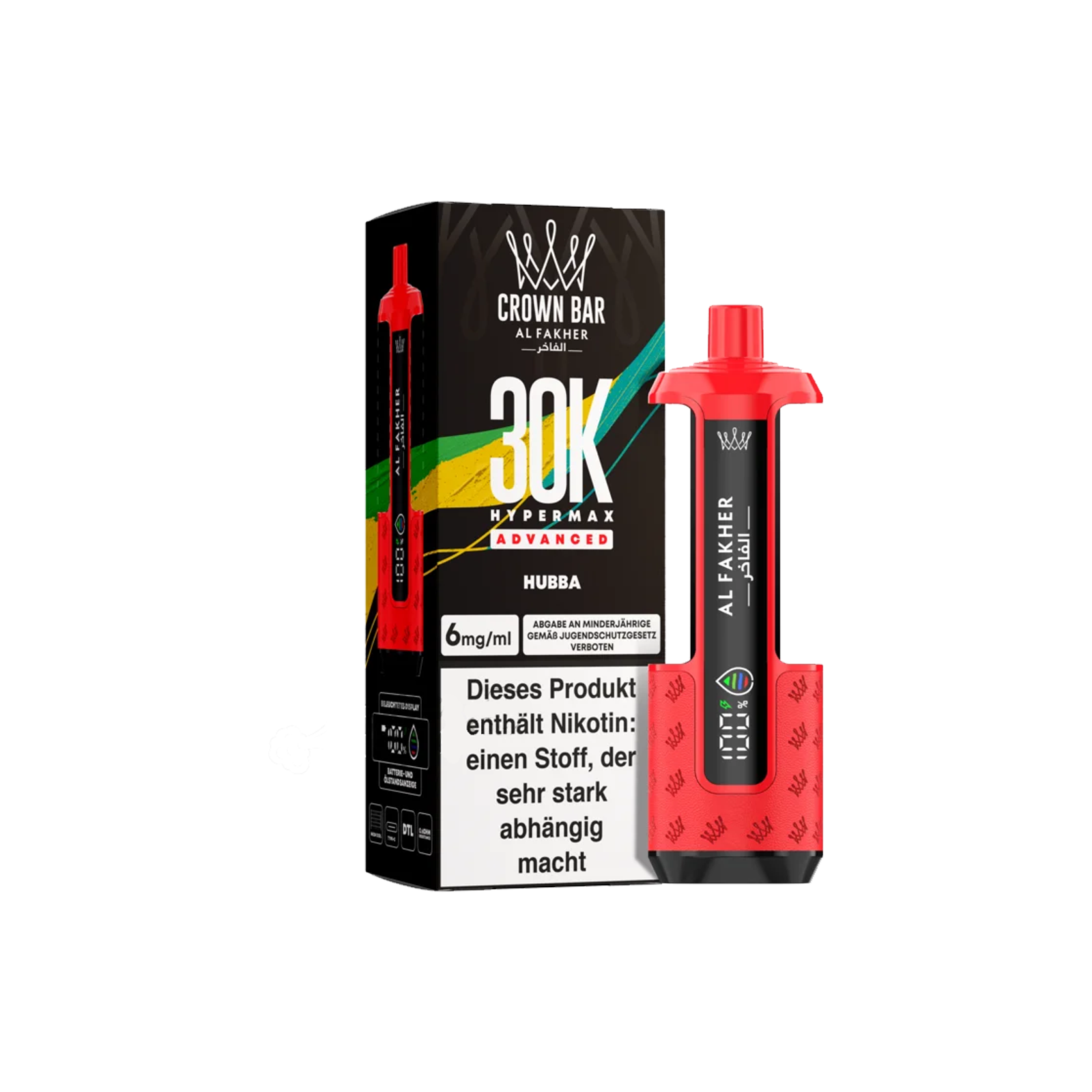 Al Fakher - 30K - Crown Bar - Hypermax Advanced - Hubba3