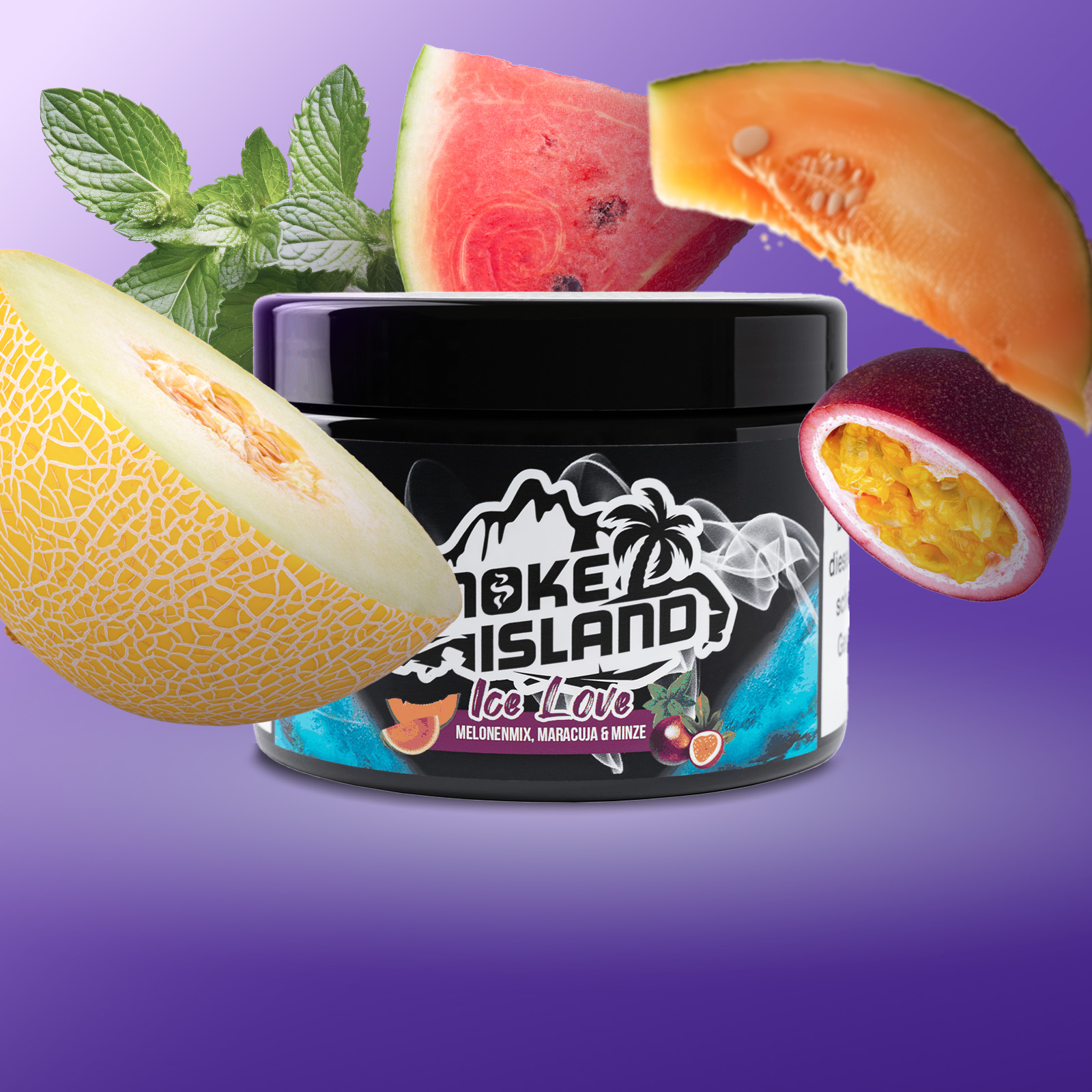 Smoke Island - nicotine free - Ice Love - 200 g 