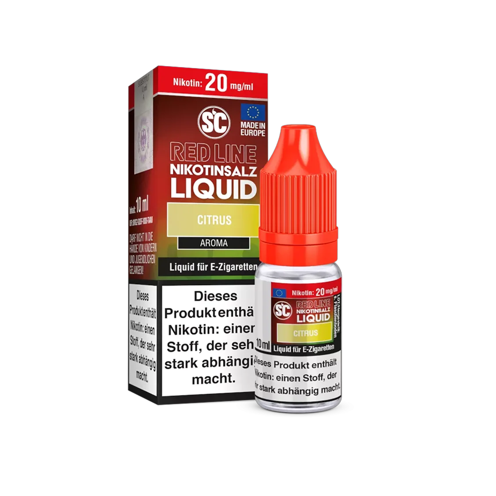 SC - E-Liquid - NicSalt - Red Line - Citrus - 10 ml - 20 mg