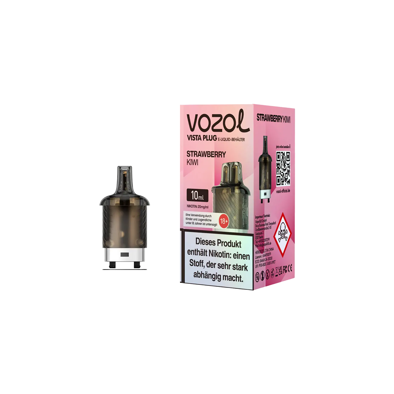 Vozol Vistaa Plug Strawberry Kiwi 10 ml – Mesh-Coils & 15.000 Züge - 1