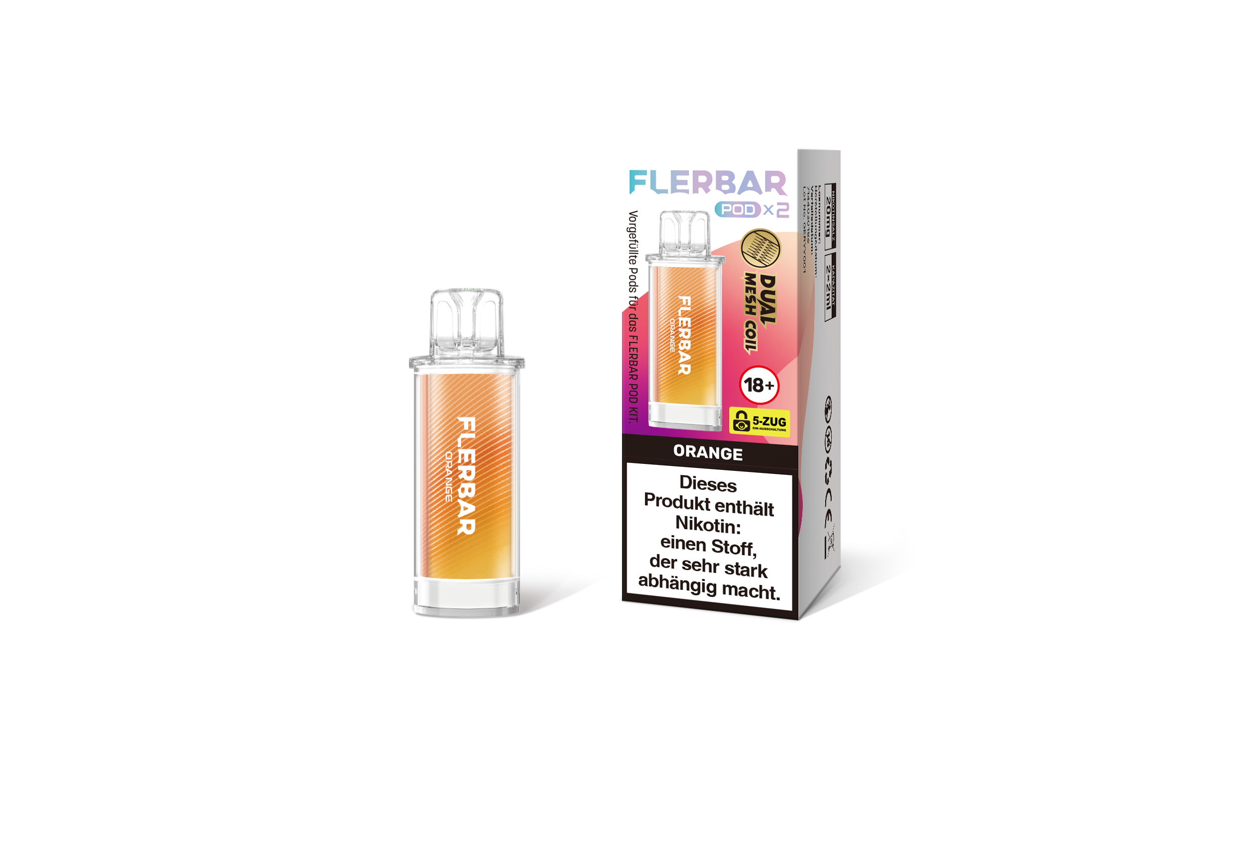 Flerbar Prefilled Pod Orange 20 mg | Günstig online 2