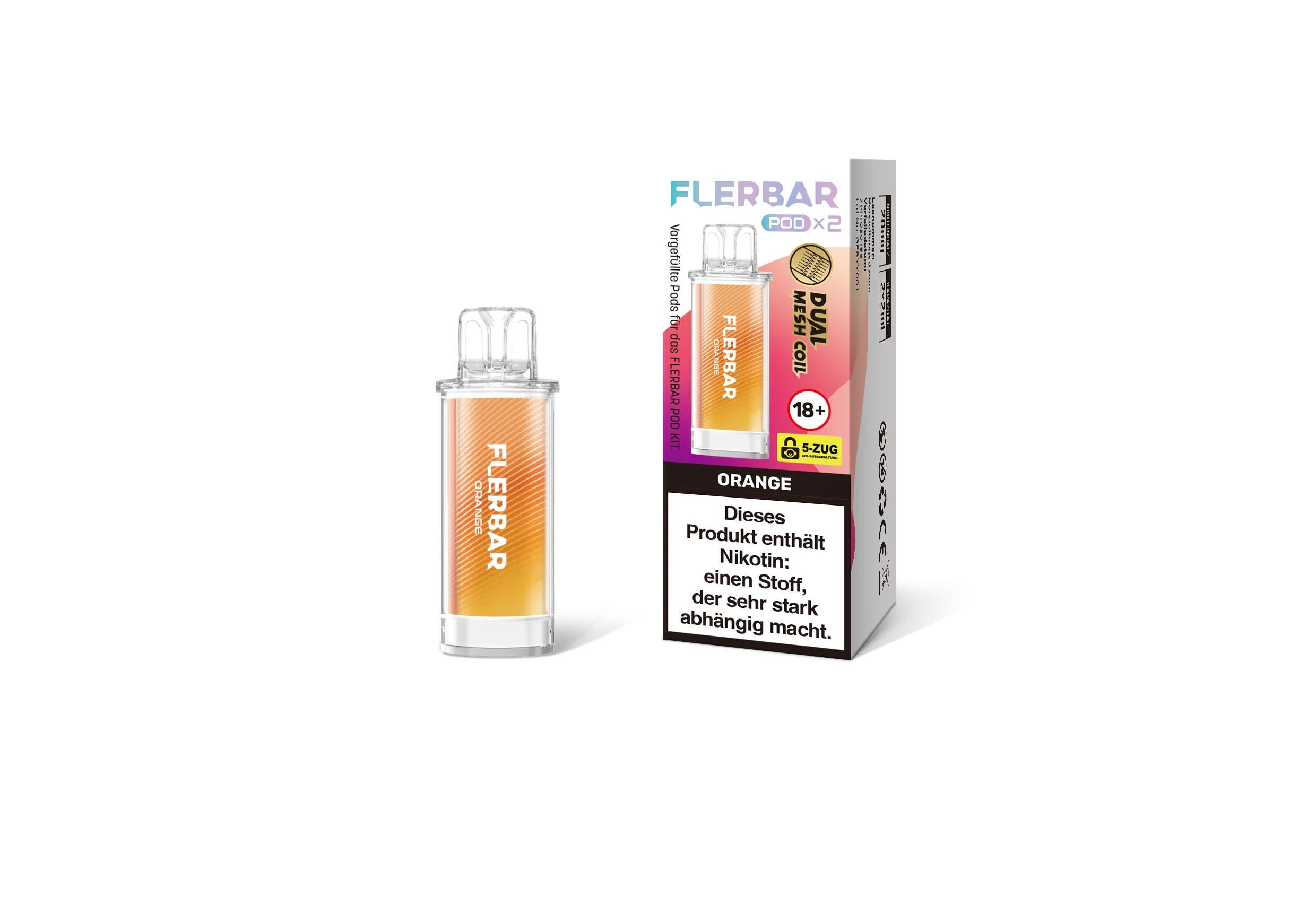 Flerbar Prefilled Pod Orange 20 mg | Günstig online 2