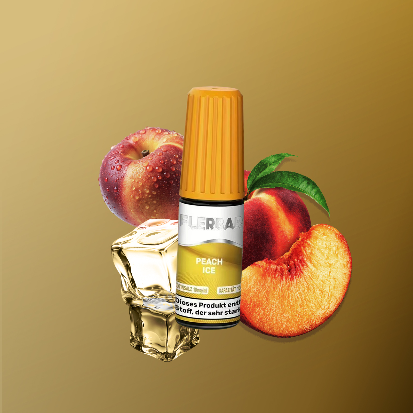 Flerbar - E-Liquid - Nikotinsalz - Peach Ice - 10ml - 10 mg 1