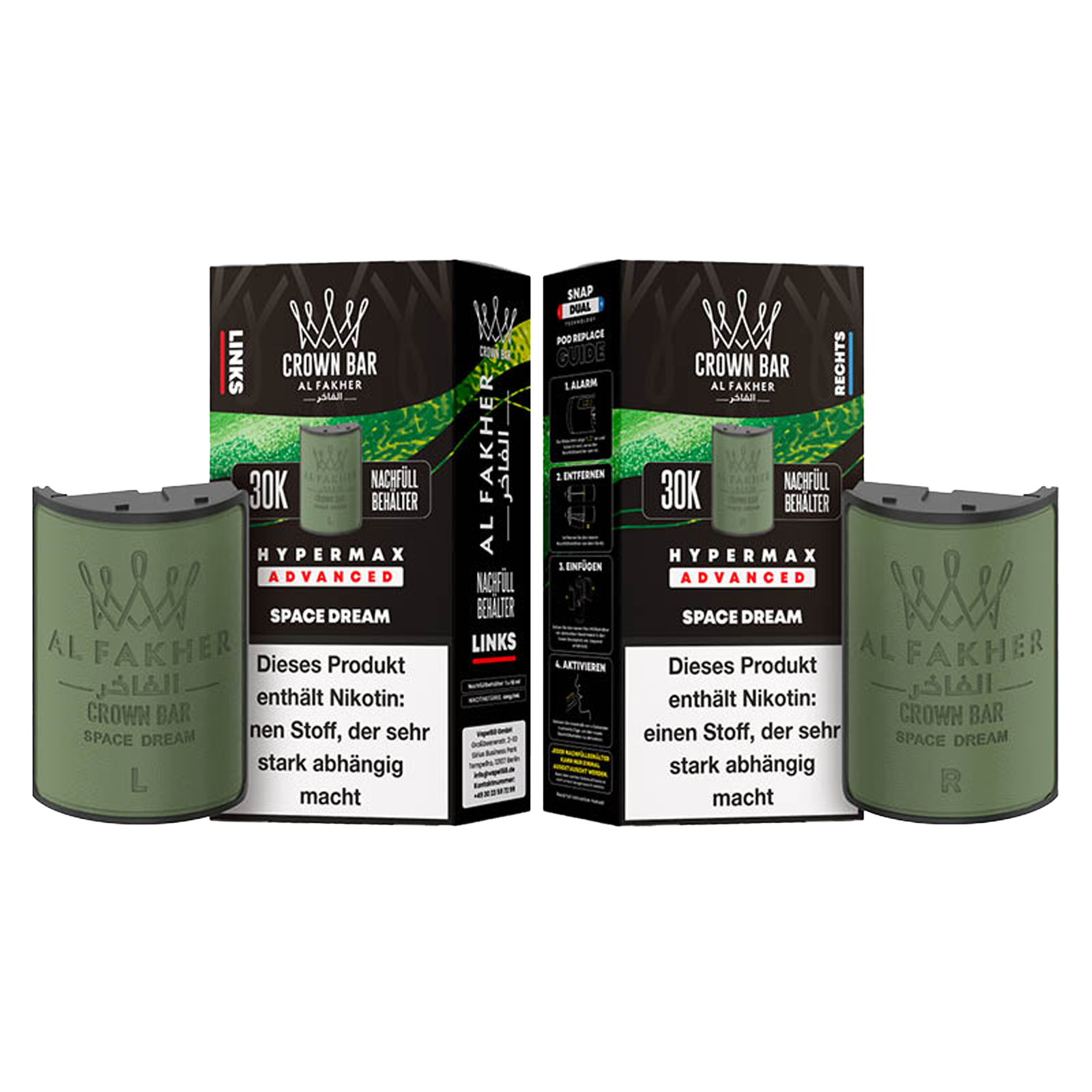 Al Fakher - Crown Bar - Hypermax - Advanced - 30K - Space Dream 3