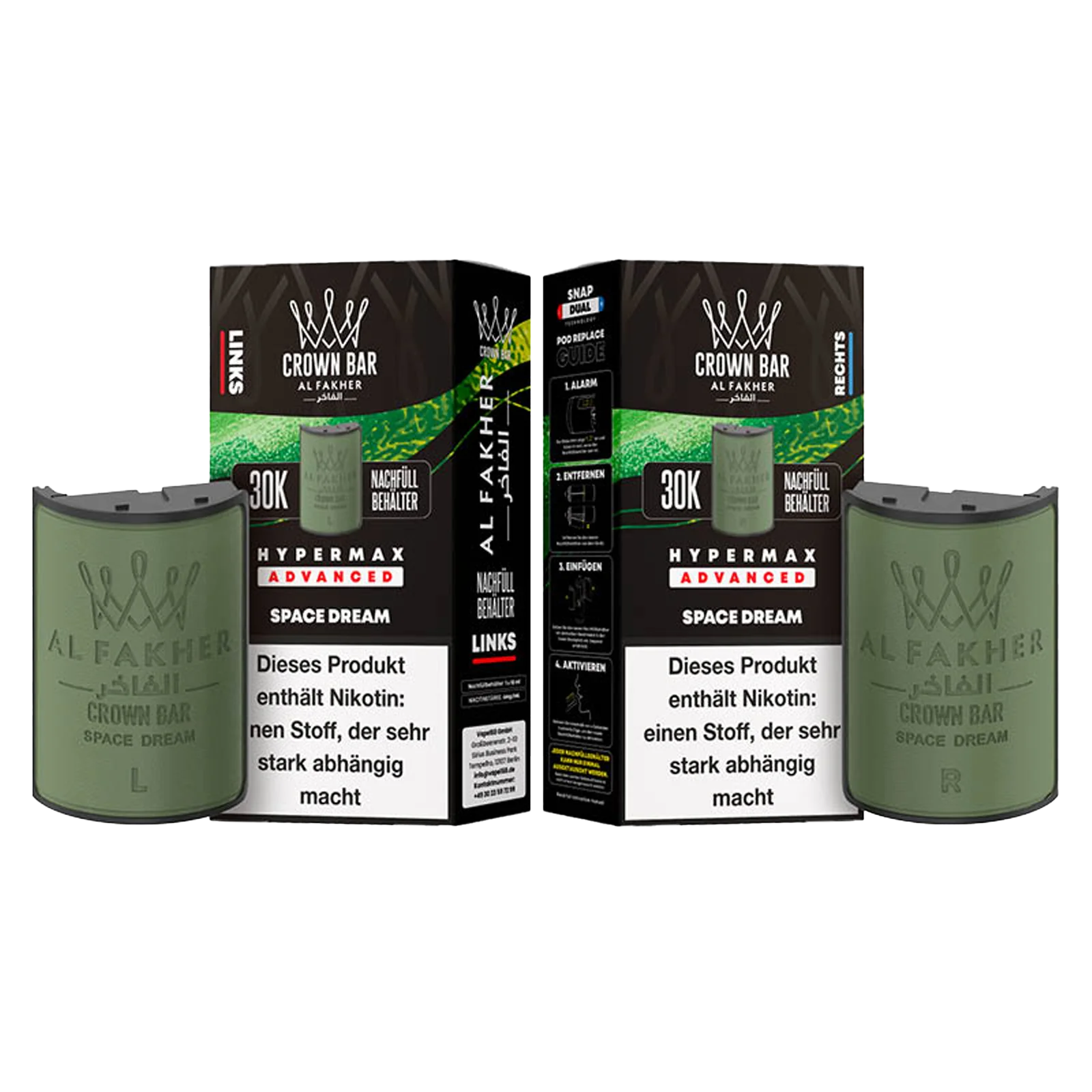 Al Fakher - Crown Bar - Hypermax - Advanced - 30K - Space Dream 3