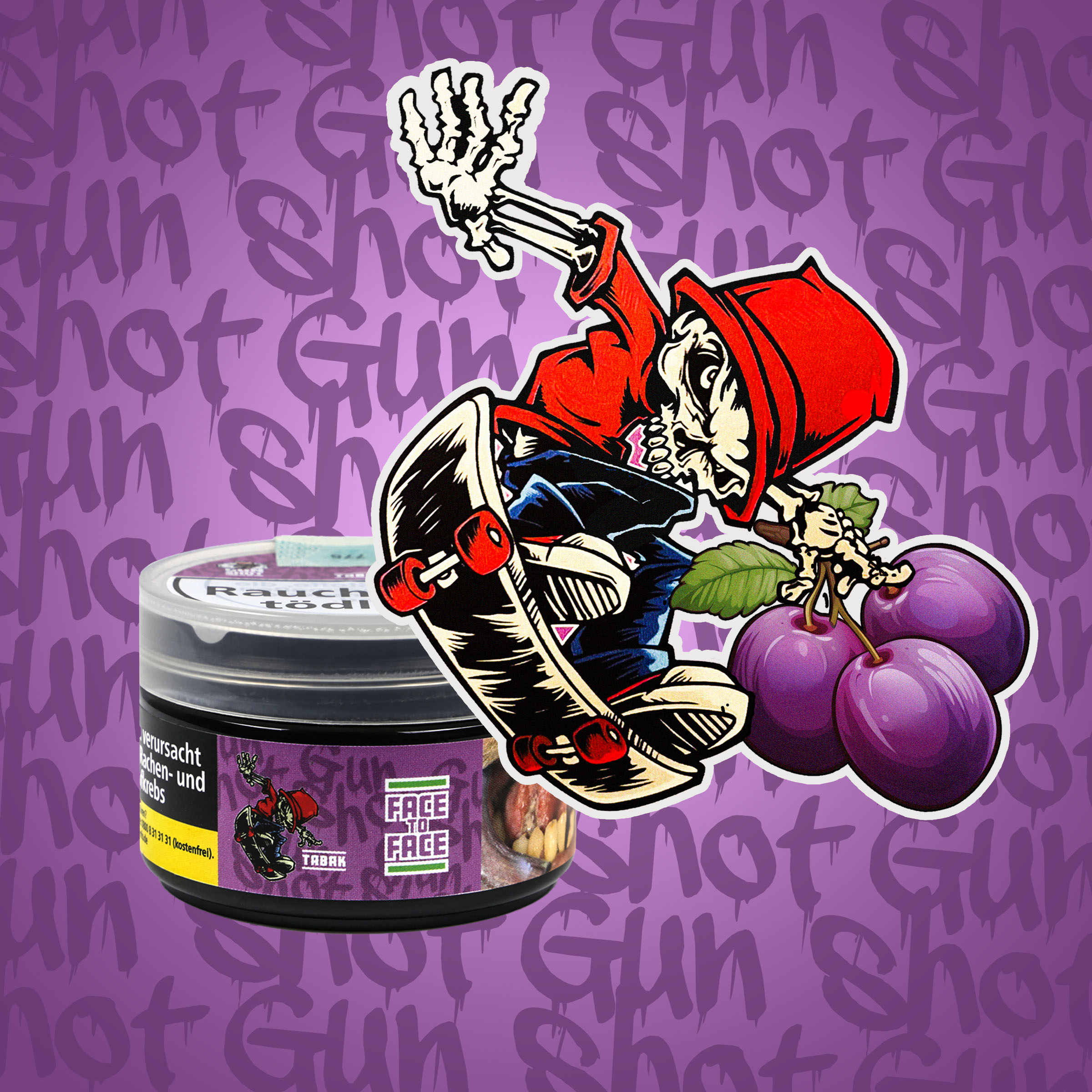 Gun Shot Face to Face Shisha Tabak 20g | G&uuml;nstig Online 1