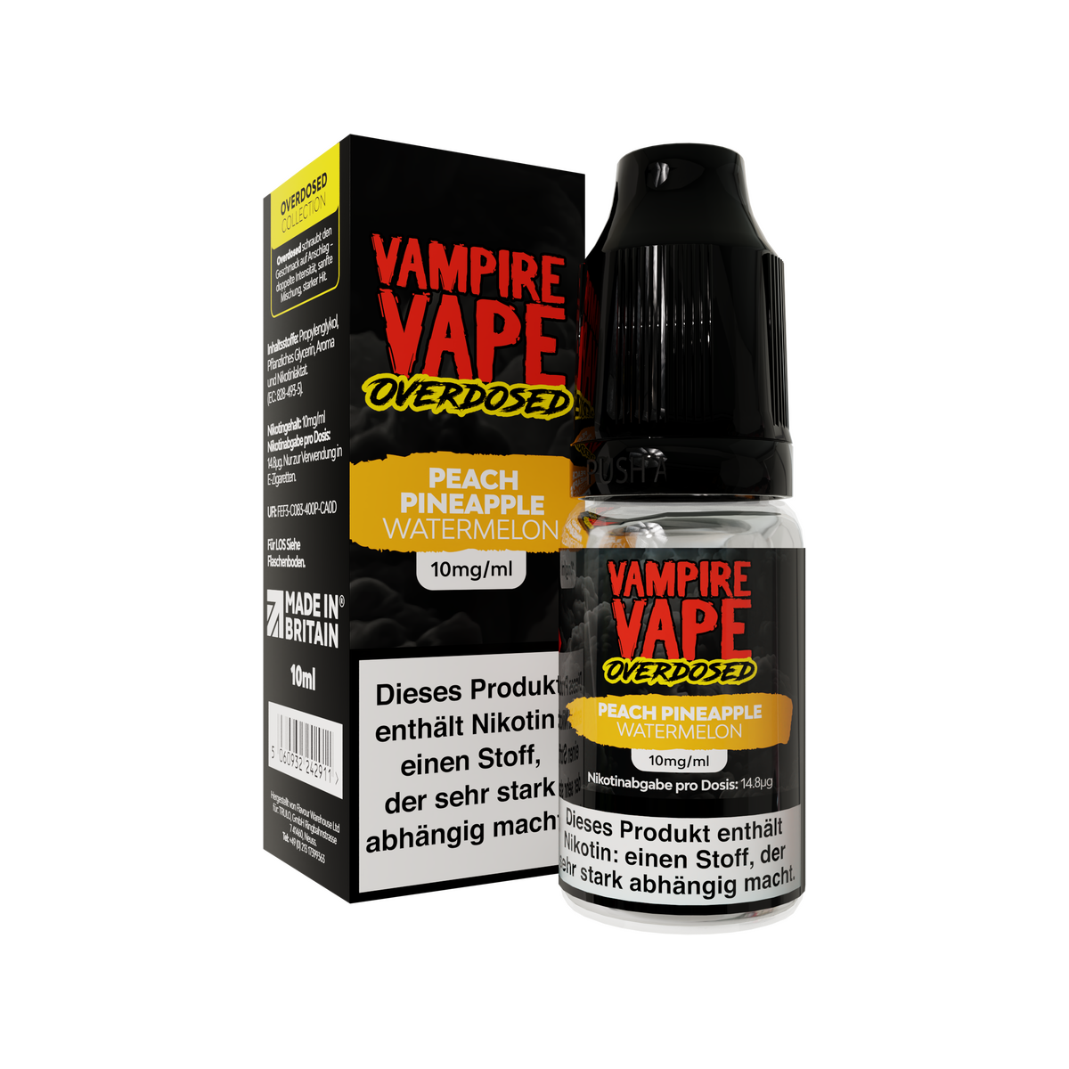 Vampire Vape Overdosed 10 ml - Peach Pineapple Watermelon &ndash; 10 mg 2