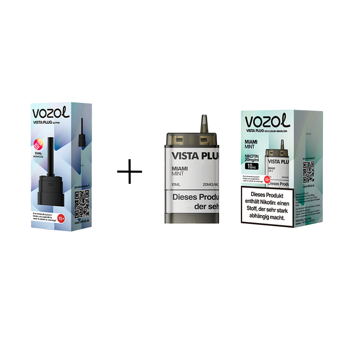 Vozol - Vista Plug Set - EZ Pod - Miami Mint + Empty Pod