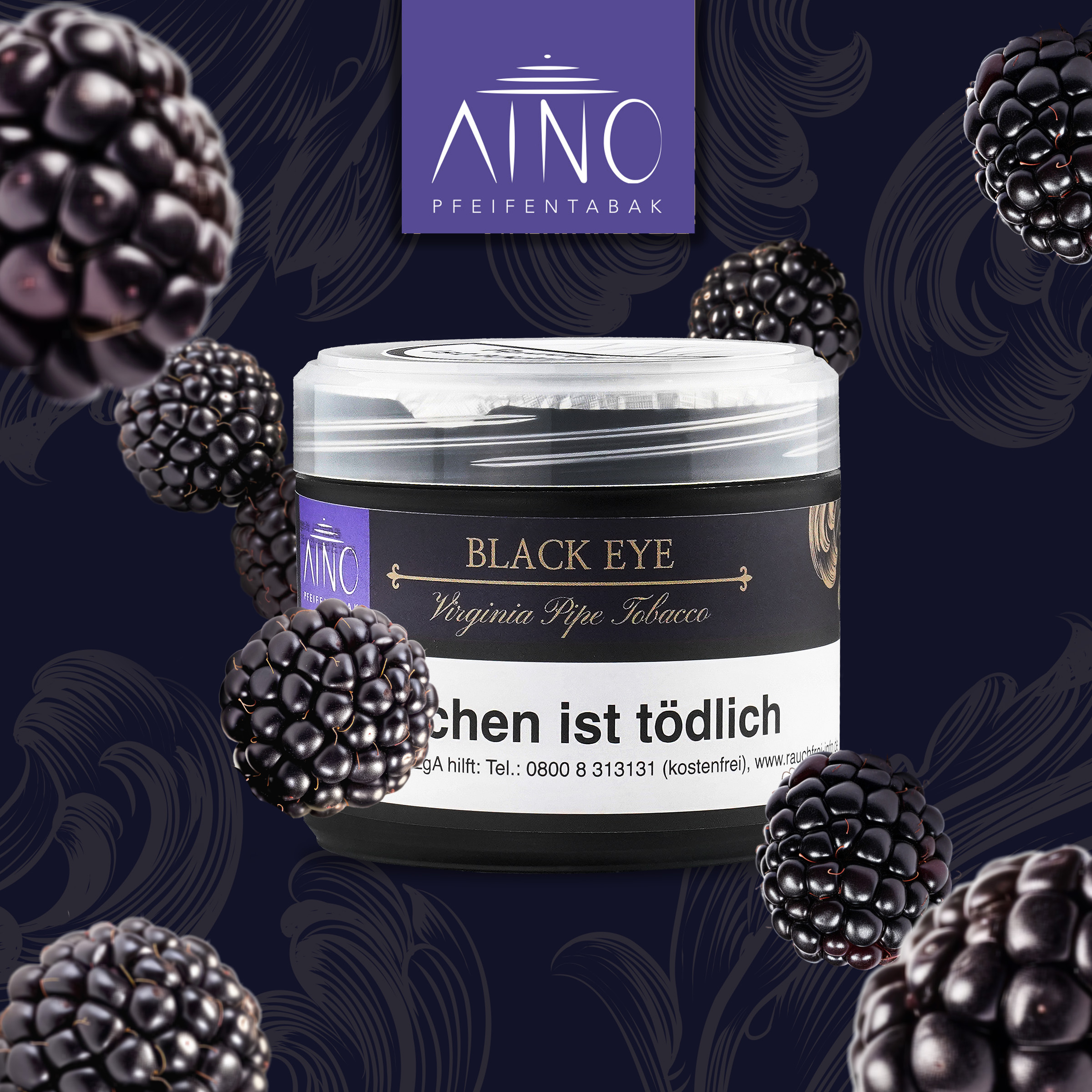 Aino Dry Base Pfeifentabak Black Eye 65g | Online bestellen 1